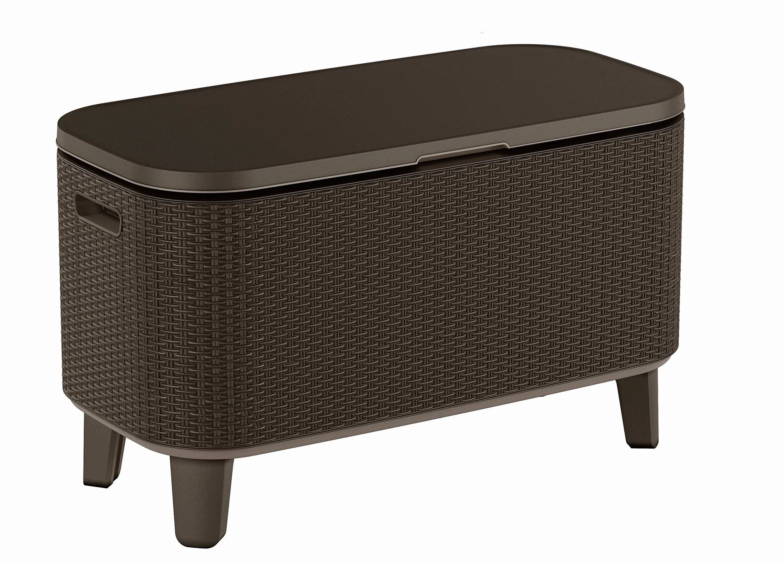 Keter Bevy Bar - Mesa Nevera para Exterior y Jardín, Capacidad 60L, Color marrón
