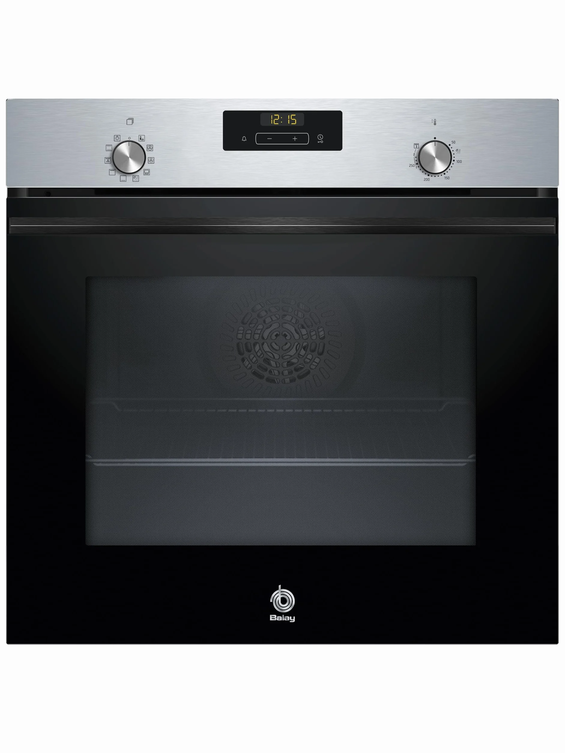 Balay - Horno multifunción, 60 cm, Control Confort, Aqualisis, Raíles 1 nivel, Cristal Negro, 3HB4131X3