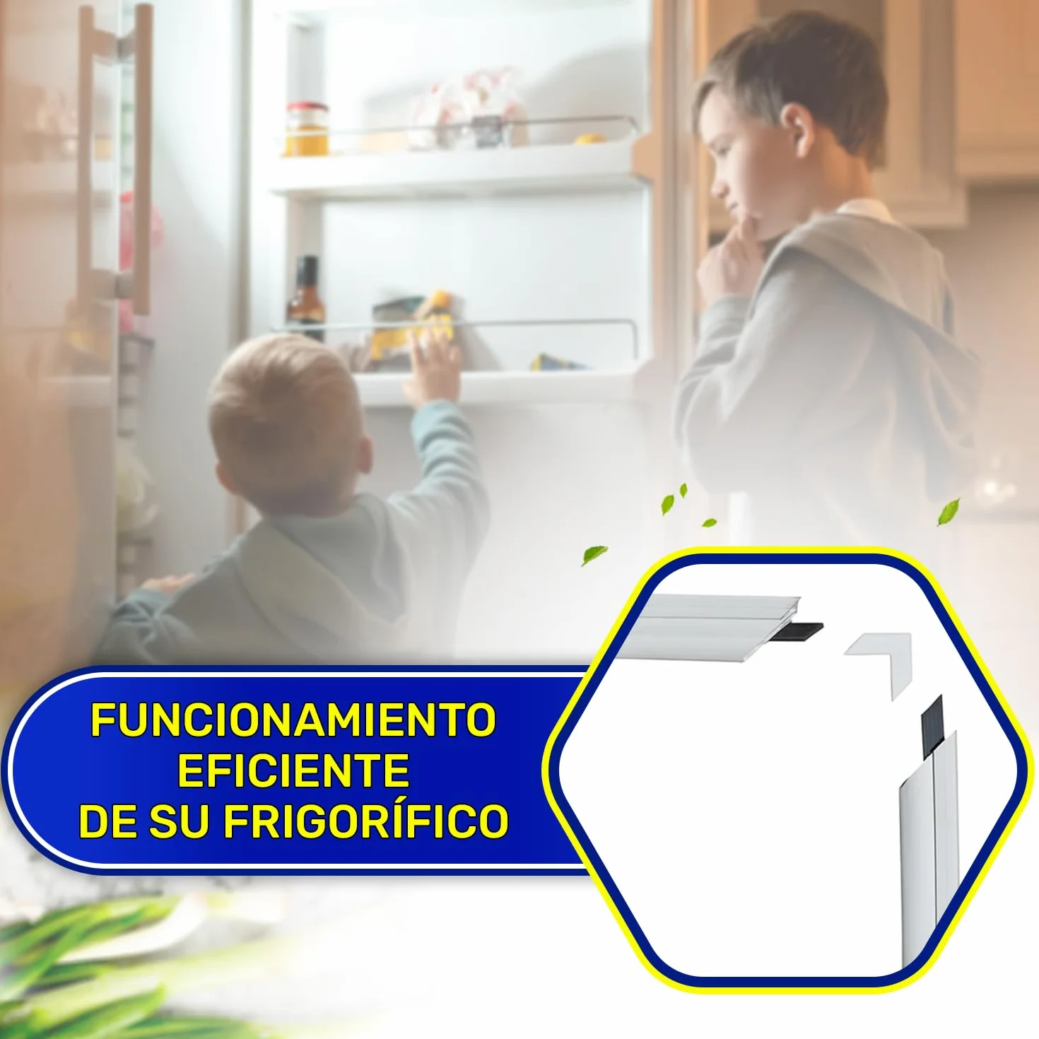 Kit Universal Magnéticas Junta Puerta Frigorifico para Congelador 1300x700 mm - Garantía de 10 Años - MONTERAL