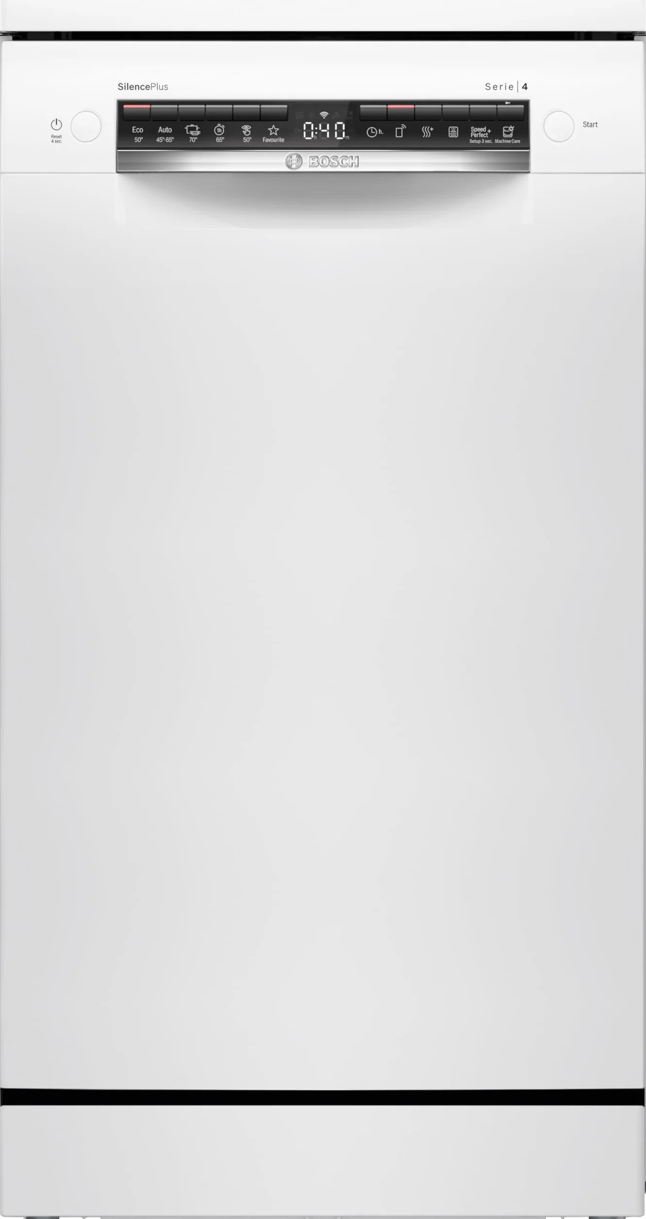 Bosch - Lavavajillas Libre Instalación, 45 cm, Serie 4, Home Connect, Blanco, SPS4HMI49E.