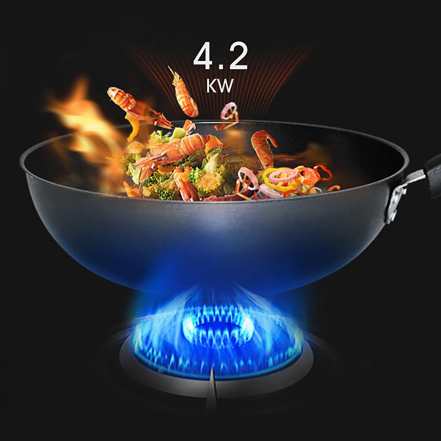Placa de gas 4.2KW Cocina de gas, 33CM Placa de gas Cocina de sobremesa Cocina de gas Quemadores individuales LPG NG Estufa de gas for el hogar Cocina Camping Caravana Cocina Compacta [Clase de e