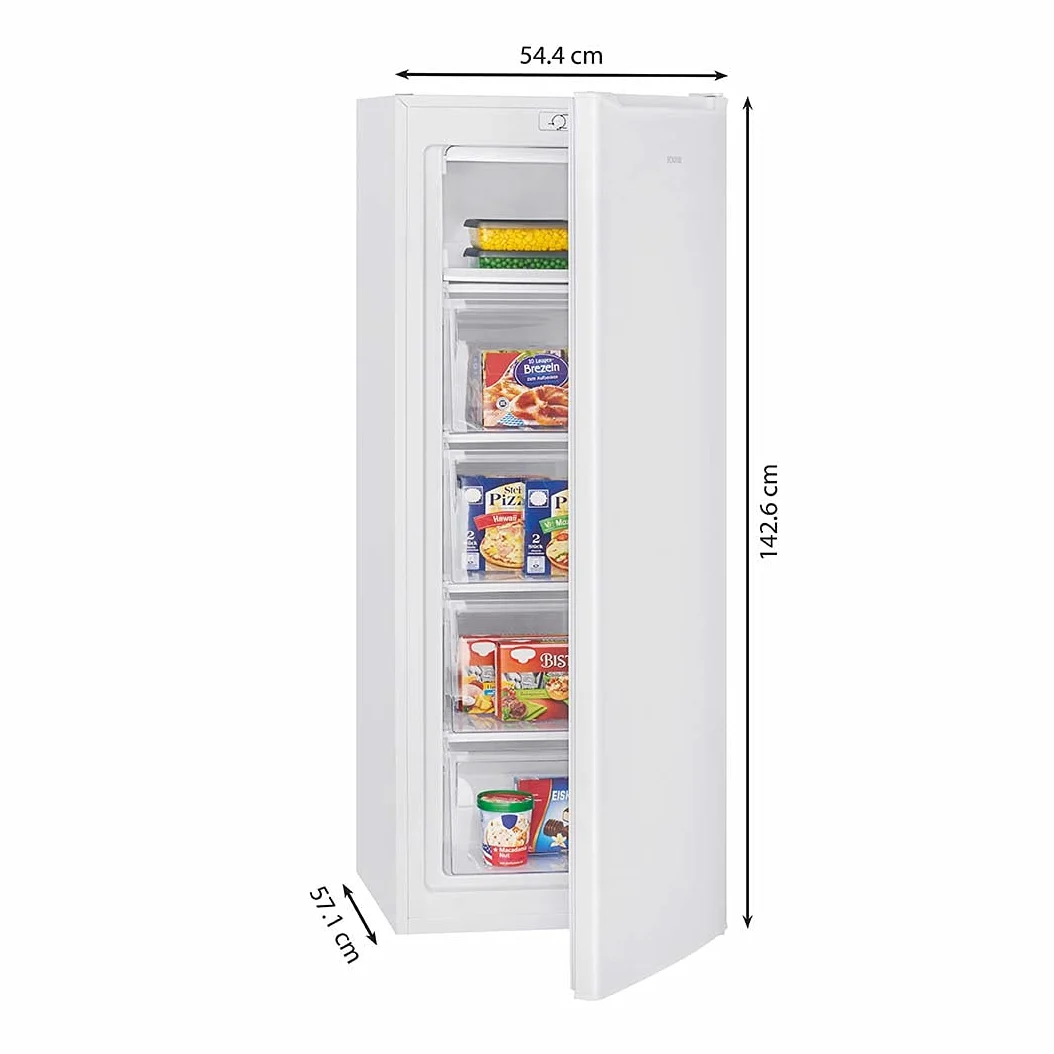 Congelador Bomann® | Congelador horizontal | Congelador | Capacidad de 168 litros | Bisagra de puerta reversible | Compartimento congelador de 4 estrellas | GS 7340 Blanco