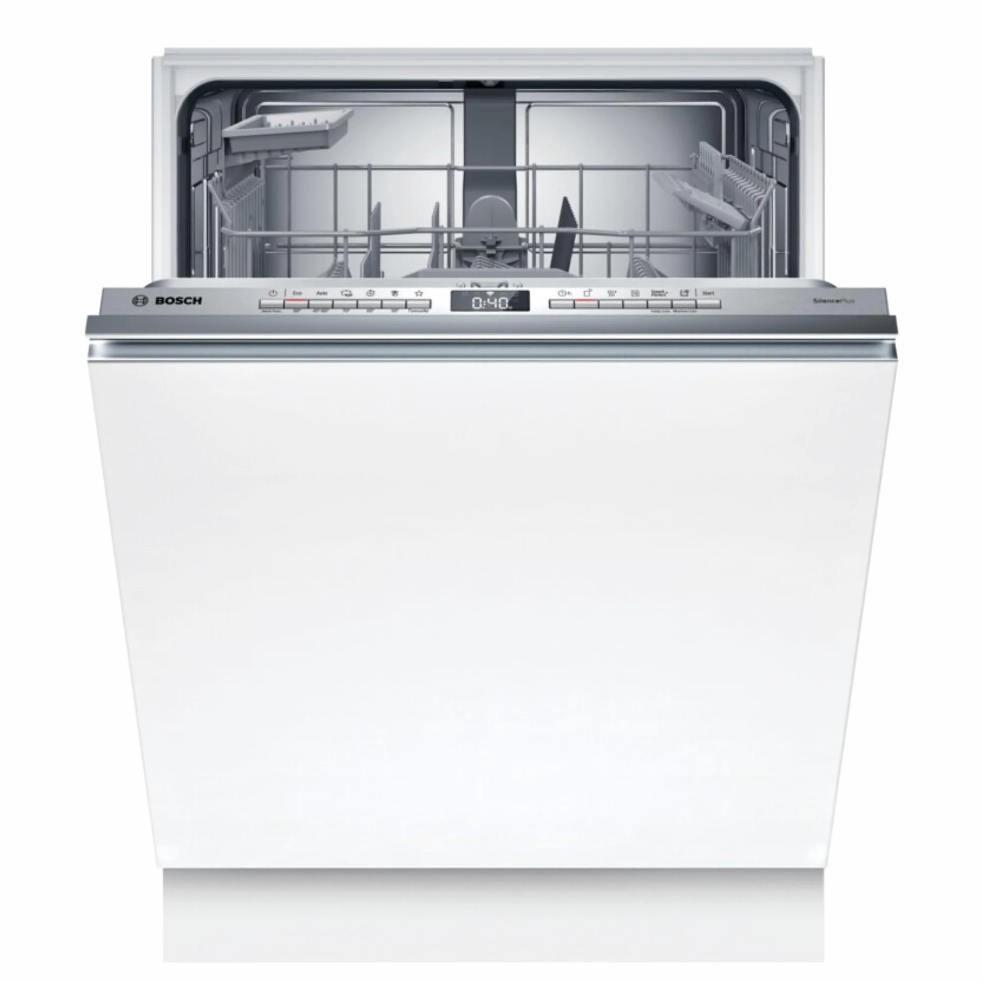 Bosch - Lavavajillas integrable, 60 cm. de ancho, Serie 4, Home Connect, Cestas Flex, Extra Secado, Blanco, SMV4HAX19E