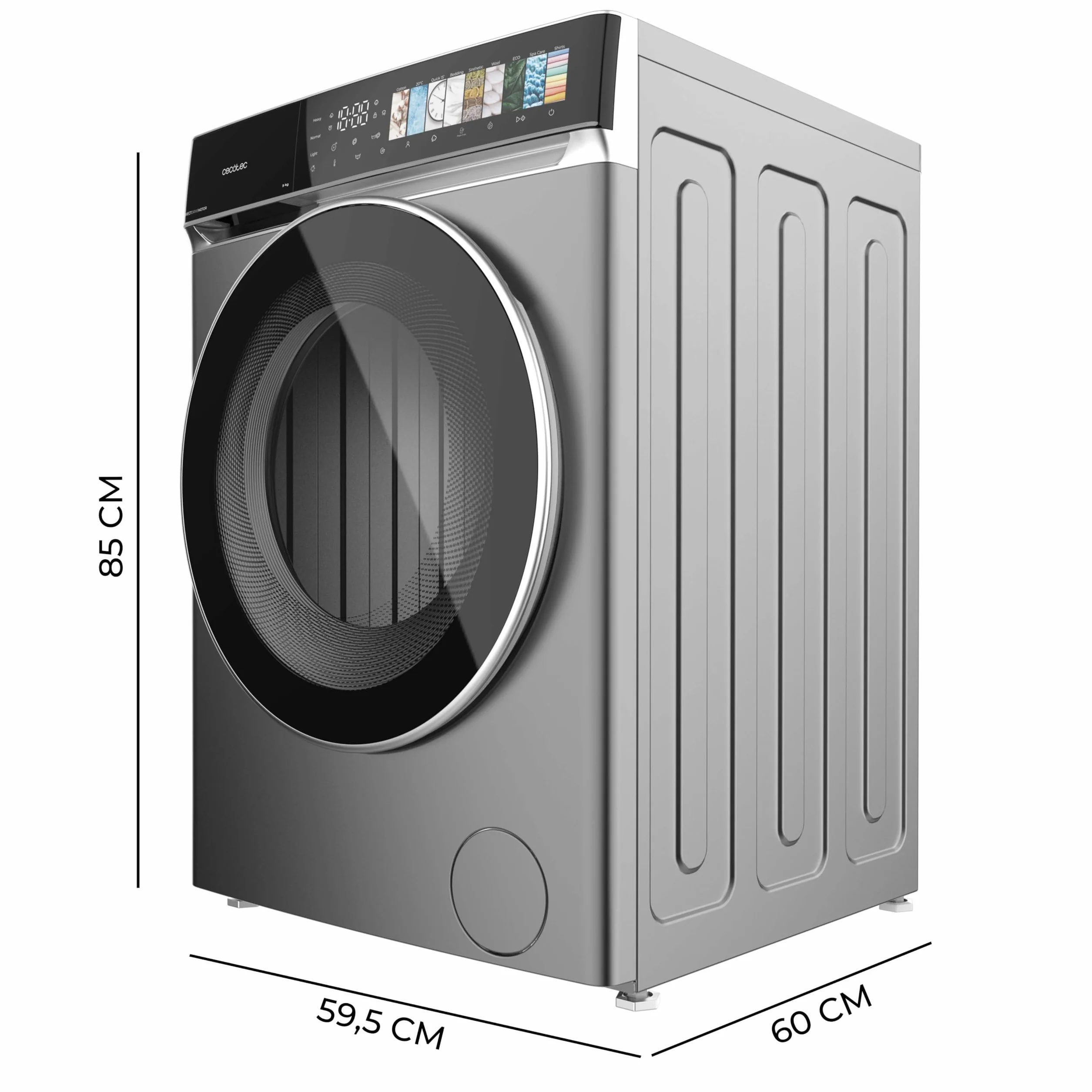 Cecotec Bolero DressCode 8970 Lavadora Carga Frontal 8kg 1400RPM Direct Drive Steel