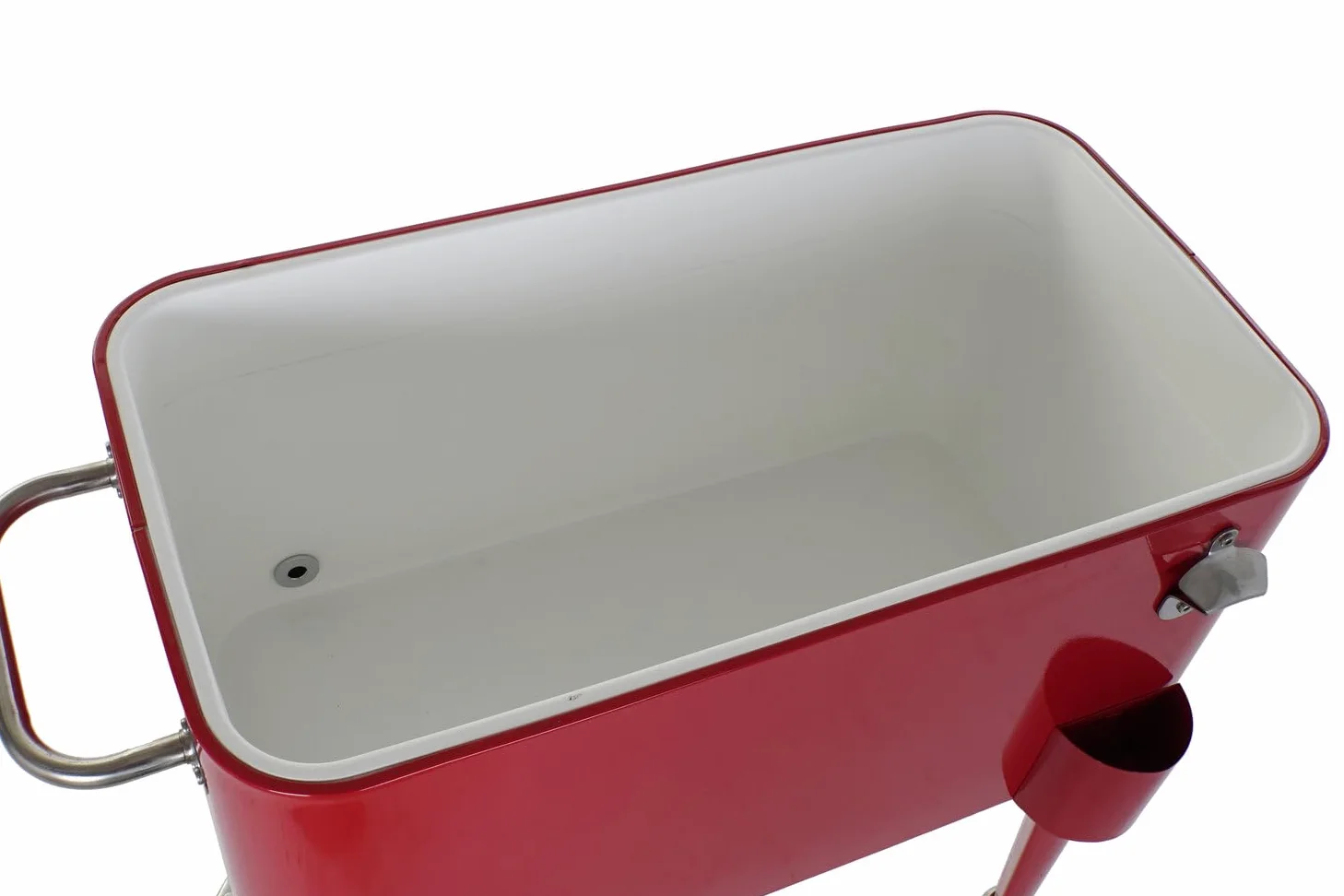 Nevera Acero PP 74x43x80 56 litros Rojo | Alexandra House Living Nevera Acero Pp 74x43x80 56 Litros Rojo