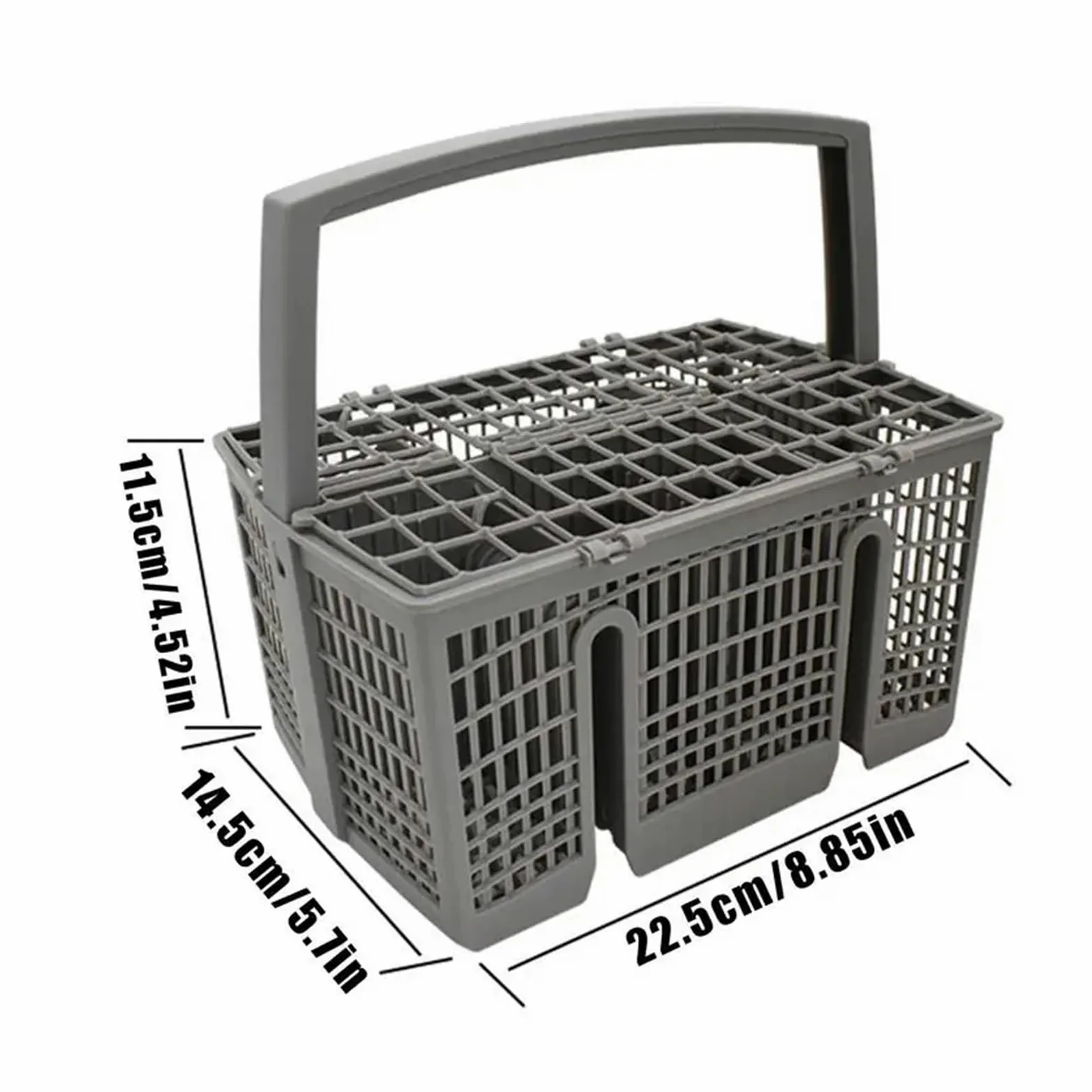 Cesta universal duradera para cubiertos para lavavajillas, soporte rectangular para utensilios y organizador para cocina, diseño que ahorra espacio para un fácil lavado de platos y almacenamiento