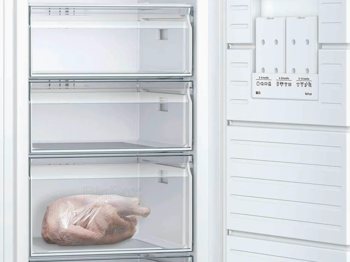 Siemens GS58NDWDP, iQ500 Congelador Independiente, 191 x 70 cm, 366 L, NoFrost, bigBox, iluminación interior LED, superFreezing, VarioZone para congelador adaptable, FreshSense