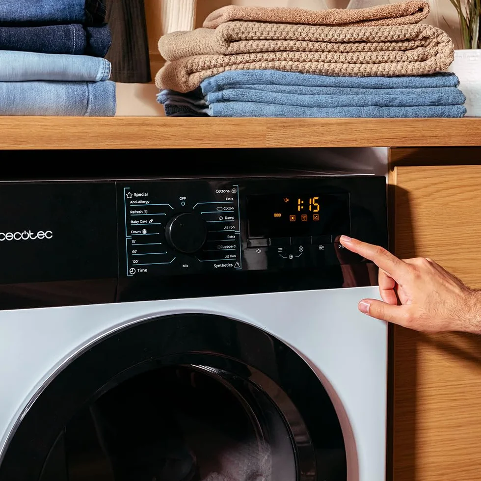 Cecotec Secadora de Ropa Evacuación 7Kg Bolero DressCode Dry 7200V Max. 600W, Bajo Consumo, 15 Programas, Secado Automático, Planchado Fácil, Stop&Go, KidLock, Luz Interior, Tambor Inox