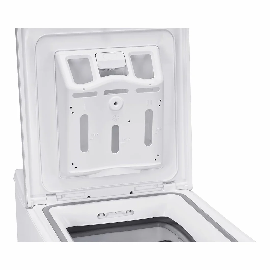 Hyundai Lavadora 8 Kg Carga Superior Blanco HLCS8300AI. 1900W, 1300rpm, 16 Programas, Función Stop&Go, Clase de Eficiencia Energética A