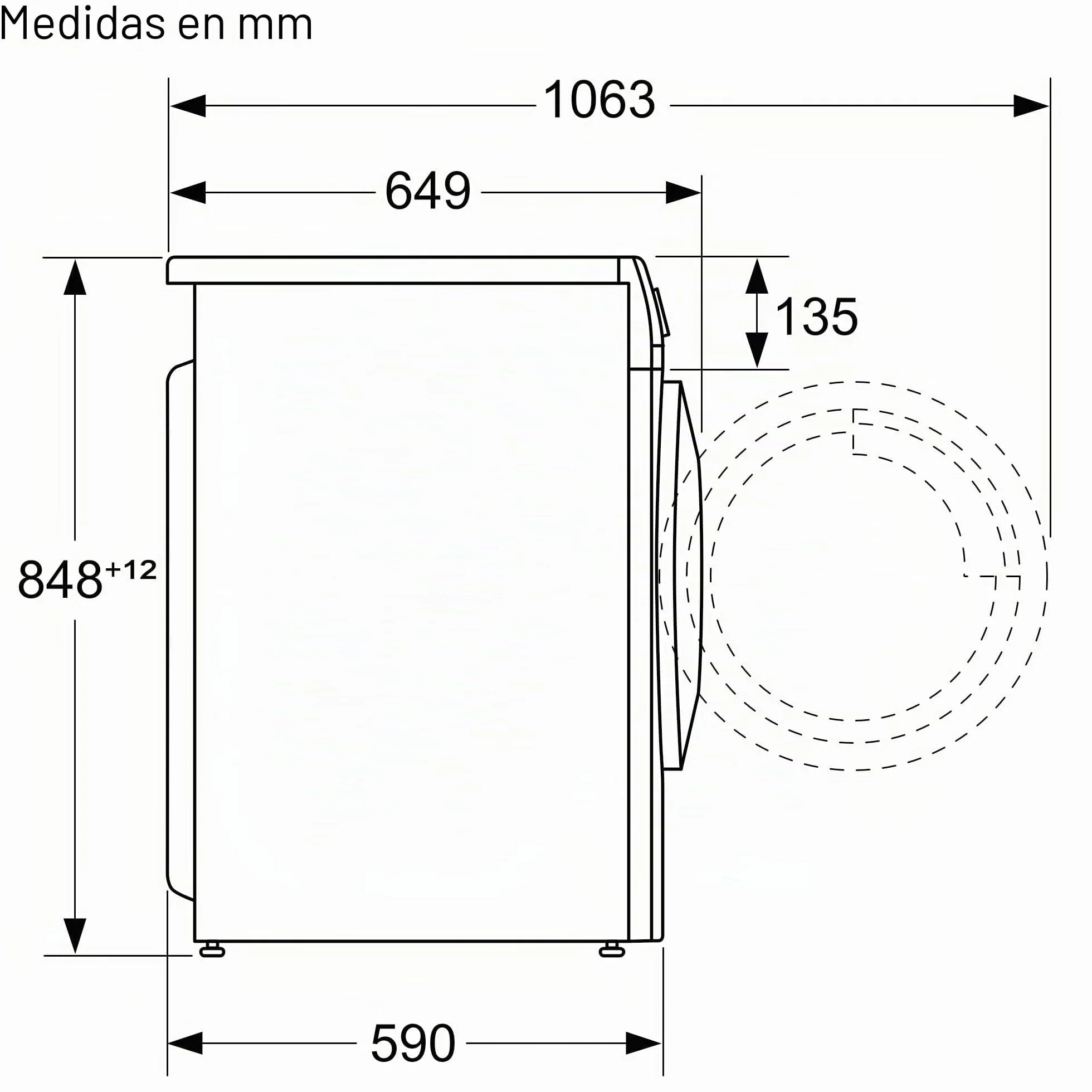Bosch WNA13470 Serie 4 Lavadora Secadora, 8 kg de lavado y 5 kg de secado, 1400 rpm, secado óptimo Autodry, motor silencioso y eficiente EcoSilence Drive, lavado y secado de 60 pulgadas en 60 minutos