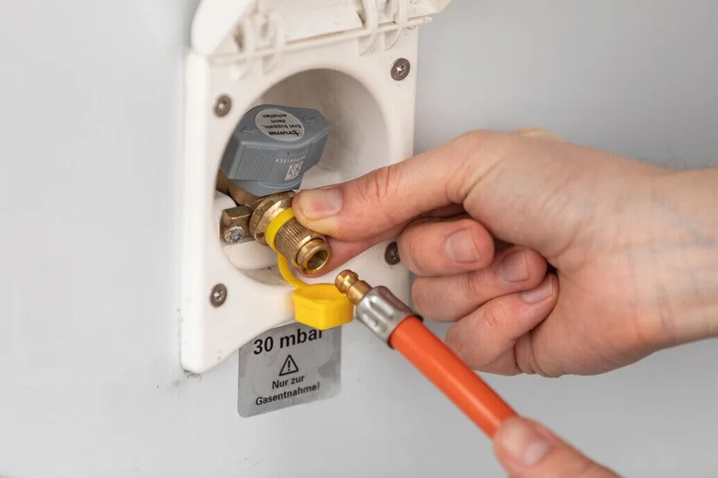 Manguera de gas propano butano | 500cm (5m) | DN 5 Type 21 - Conector LKS 3/8" pulgada | Manguera de gas para conexión rápida y conexión a una bombona de gas o cocina
