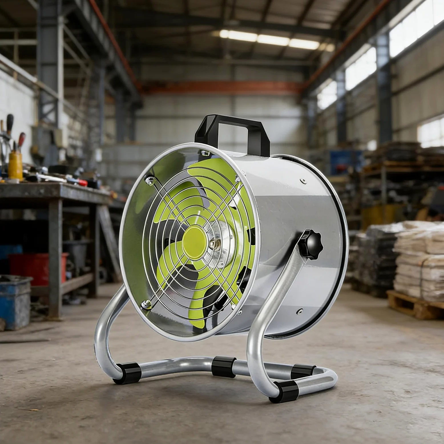 Filtro de aire portátil de cocina, campana extractora de escritorio de bajo ruido de 220 V para cabinas de soldadura industrial y pintura, ventilador de metal resistente, viento fuerte