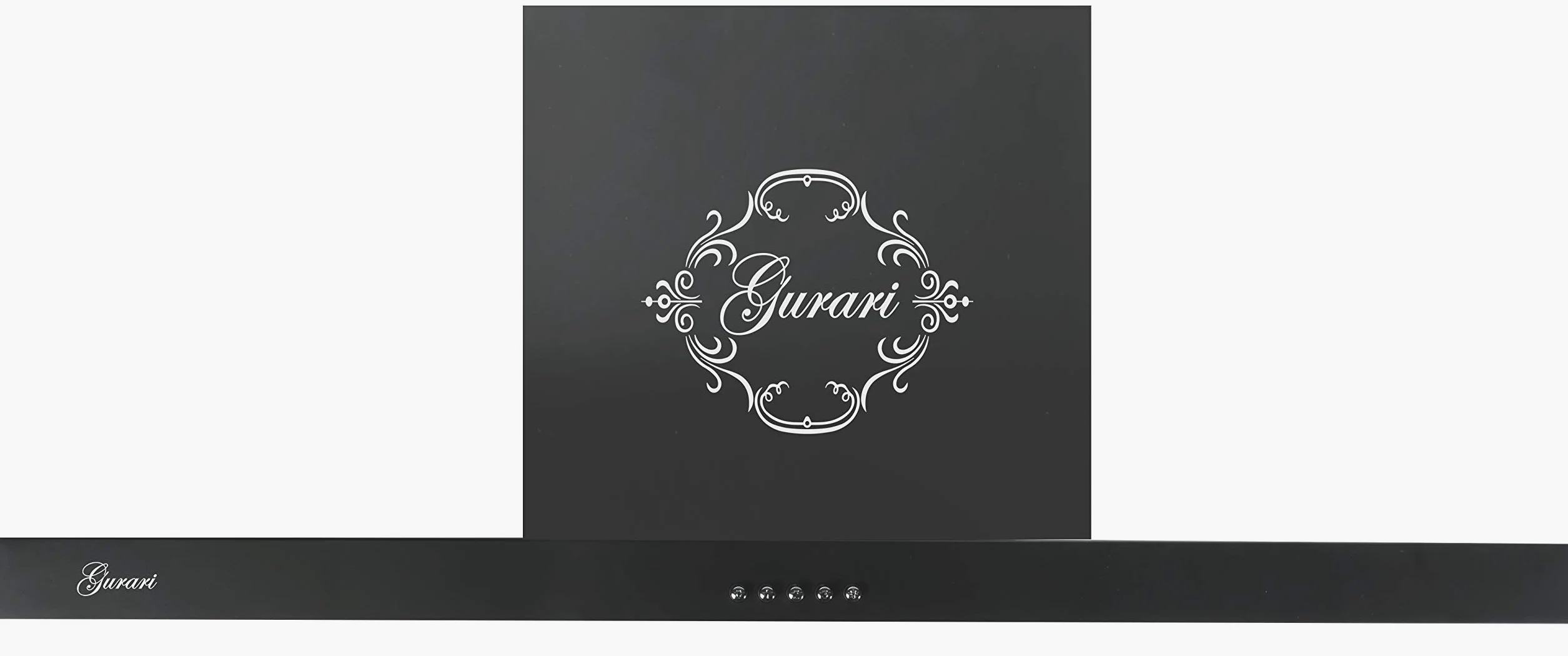 Gurari 461 BL - Campana extractora de pared (70 cm, 1000 m3/h), color negro