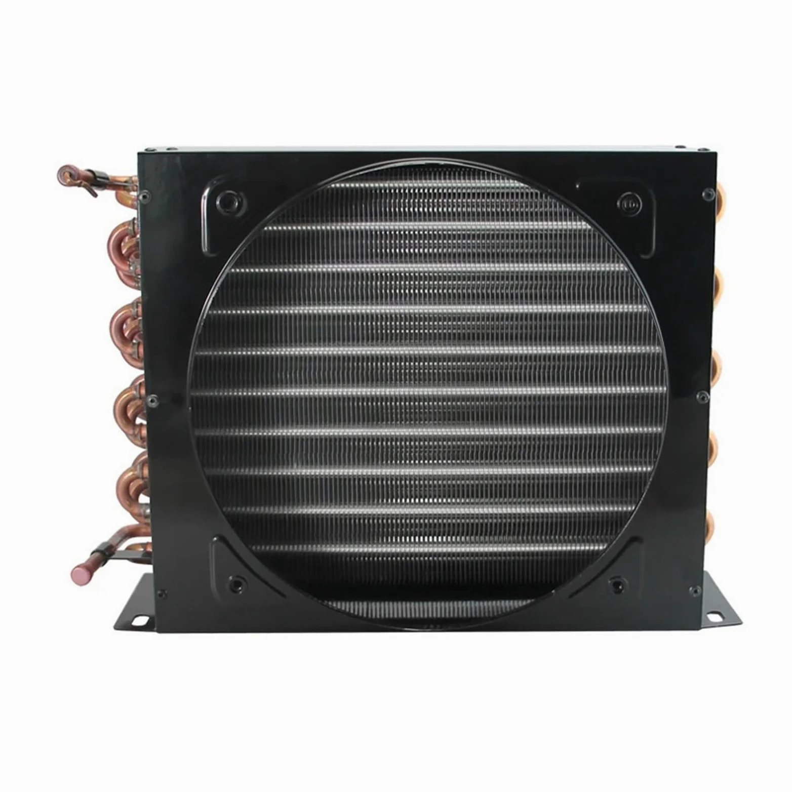 Condensador Refrigerador Tubo De Cobre Condensador | Radiador Cuadrado De Aletas De Aluminio Enfriado Por Aire Evaporador 1 Piezas(360x160x330mm)