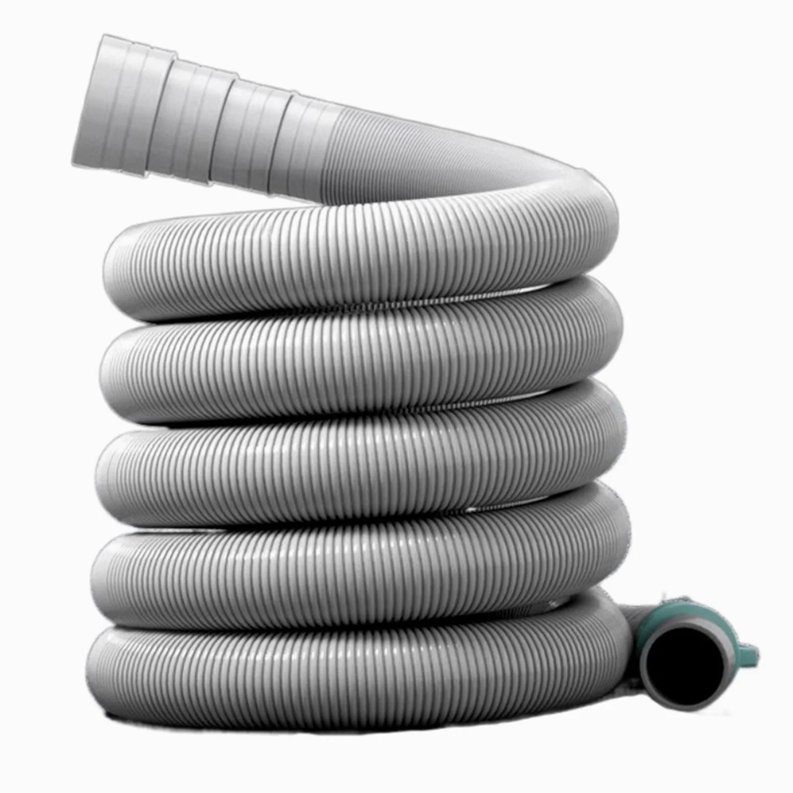Manguera de drenaje for lavadora de 1 m, y 5 m, tubo de extensión de EVA flexible, manguera de drenaje for lavavajillas, tubo de descarga corrugado.(5m)