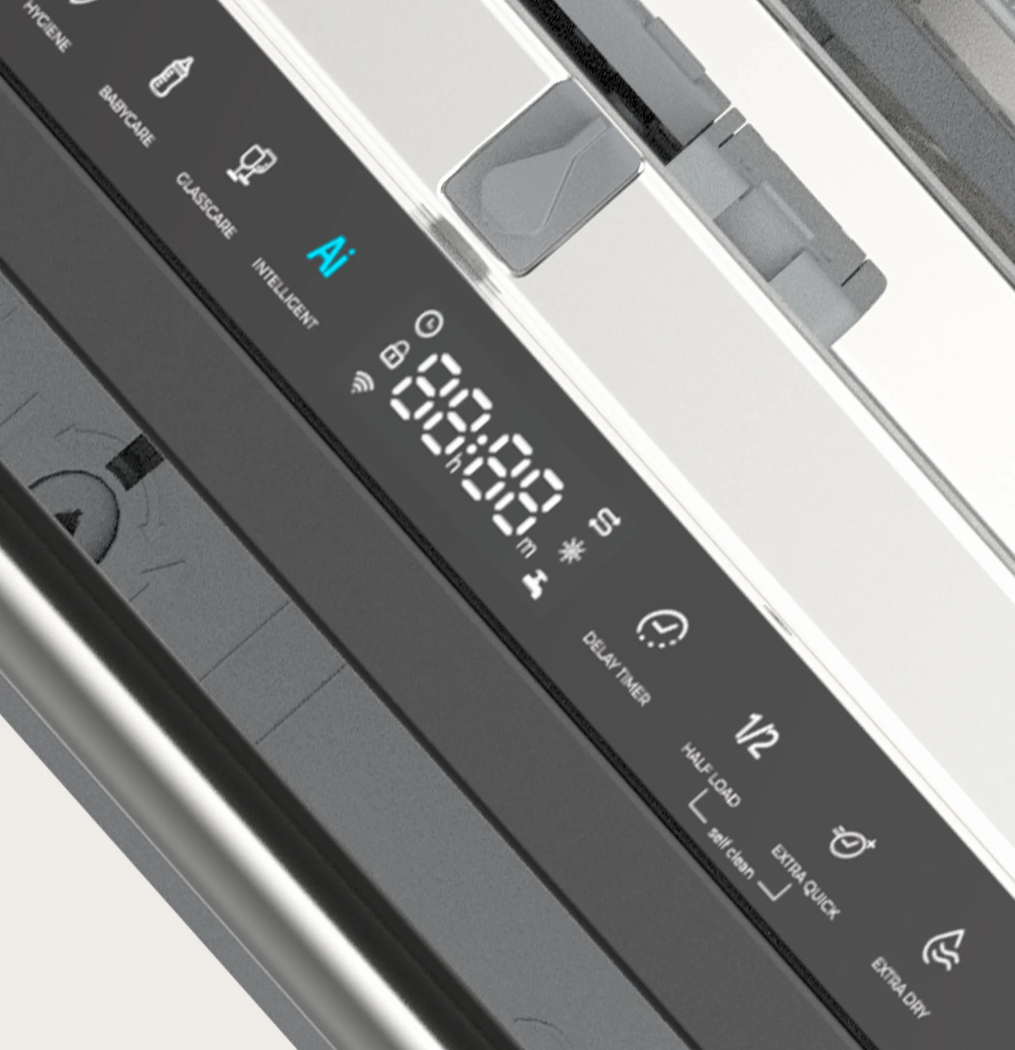Lavavajillas Integrable 60 cm - 14 Cubiertos, 49 dB, Apertura Automática, Media Carga, 6 Programas, Lavavajillas Integrable 60 cm Panelable para Cocina Moderna (Clase Energética C)