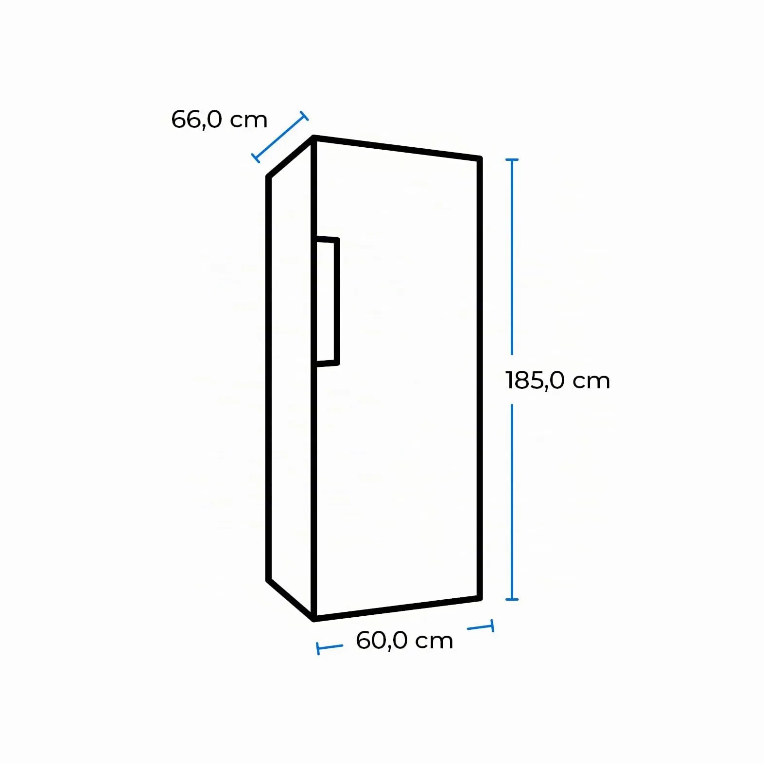 Exquisit® Congelador Vertical, 274L, Clase D, Material Acero Inox Antracita, Tecnología No-Frost, Control Digital, Cajón XL, Altura Regulable, Consumo 197 kWh/año, Medidas 185x60x66 Cm.