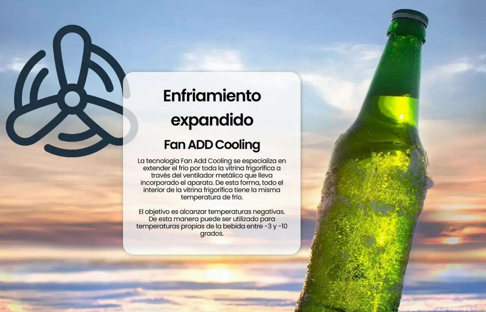 INFINITON Vitrina Frigorifica FTS-90L85NEG, 90 Litros, Altrua 83 cm, Fan ADD Cooling, 3 Estanterias, Led Interior, Doble Cristal, negro, E