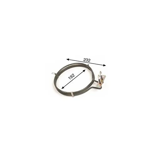REPORSHOP - Resistencia Circular Horno Industrial compatible avec Zanussi Ta-H6090 Eurofred 2500w 230v