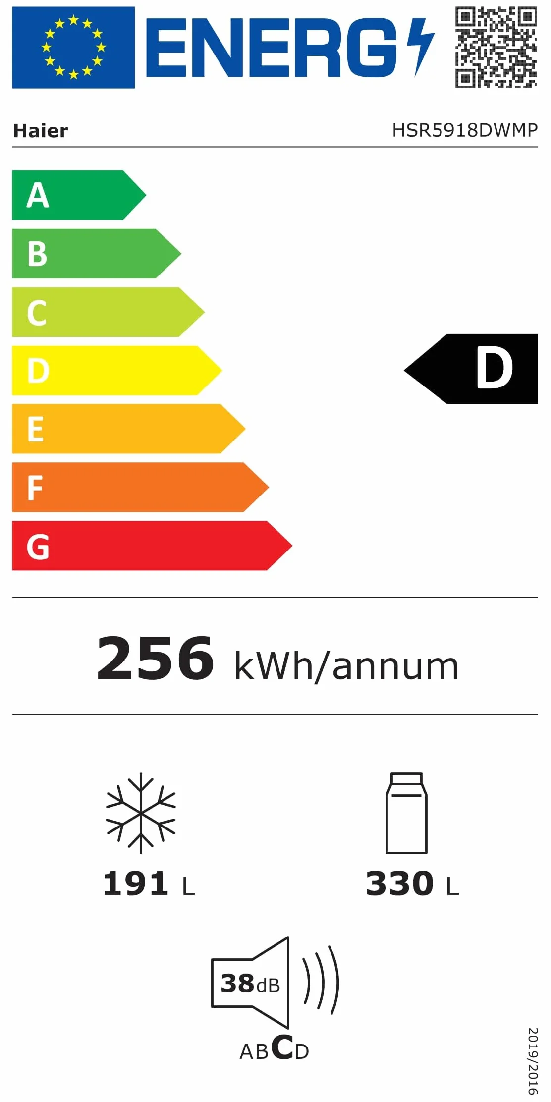 Haier SBS 90 Series 5 HSR5918DWMP - Frigorífico Side by Side, con Dispensador de Agua, Apertura puertas 90 grados, Motor Inverter, Total No Frost, Ancho 90cm, Capacidad XXL 521L, Iluminación LED, Inox