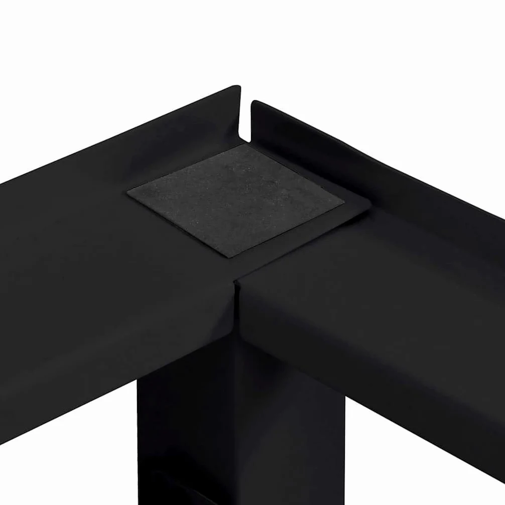 Pedestal de acero negro para lavadora, 124,5 x 61,5 x 32,5 cm, 2 piezas para lavandería con patas ajustables, antivibración y ergonomía mejorada
