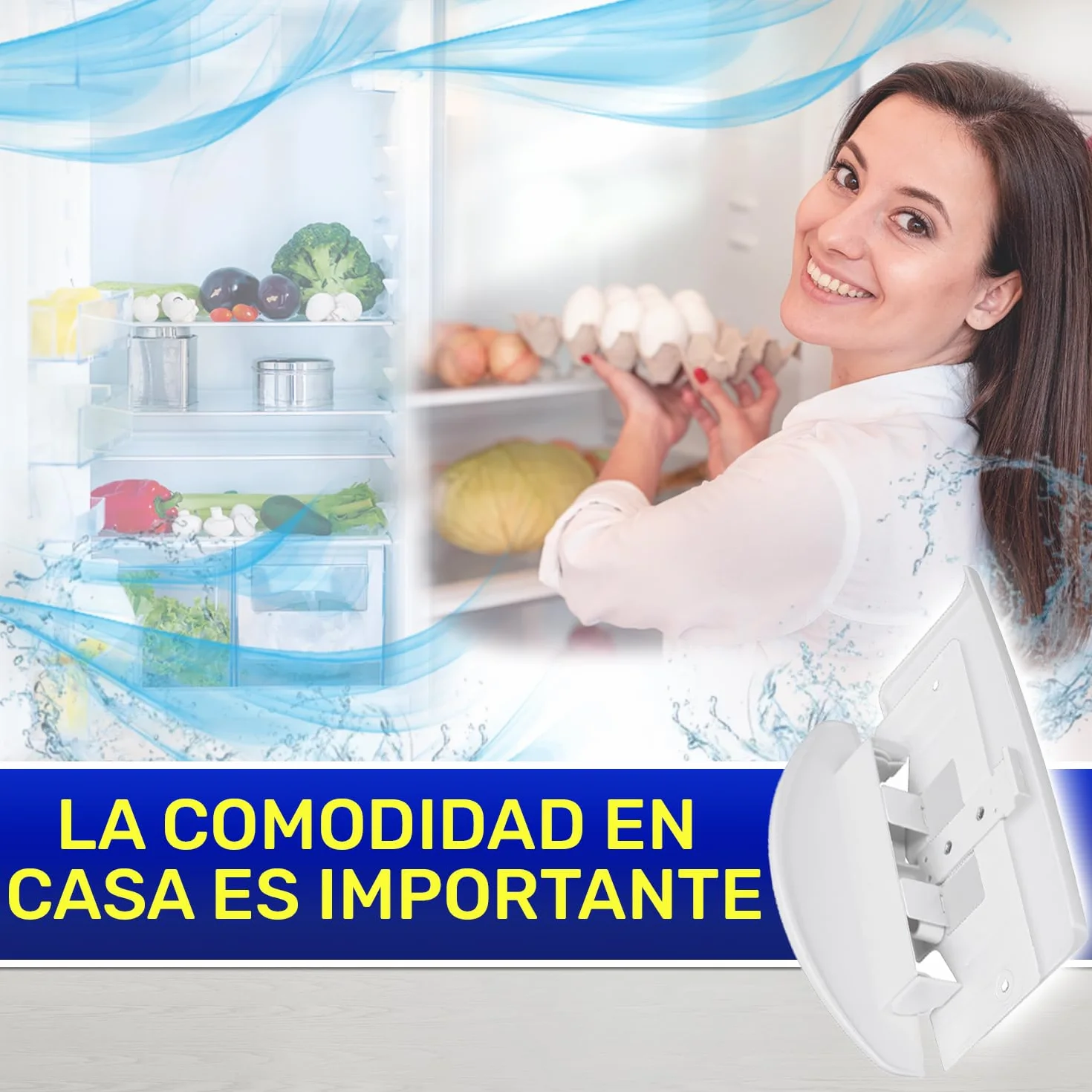 MONTERAL Tirador Frigorifico Combinado y Congelador Vertical 182 x 90 x 70 mm con Código Original 7042614 704261400 7422679 7422820 742282000 para Liebherr - Garantía de 10 Años