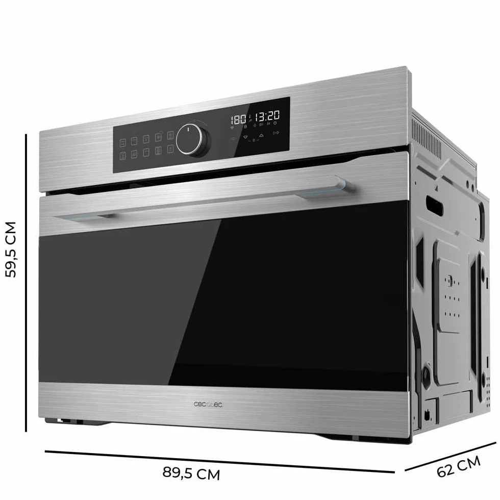 Cecotec Horno Integrable Multifunción Bolero Hexa AF319000 3800W 133L 11 Funciones Airfryer Pizza Steam