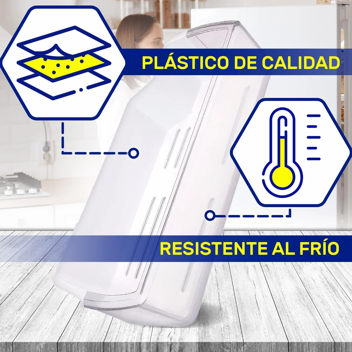 Estante Botellero Frigorifico 375 x 195 x 95 mm con Código Original AAP73751503 para LG - MADE IN EU - Garantía de 10 Años - MONTERAL
