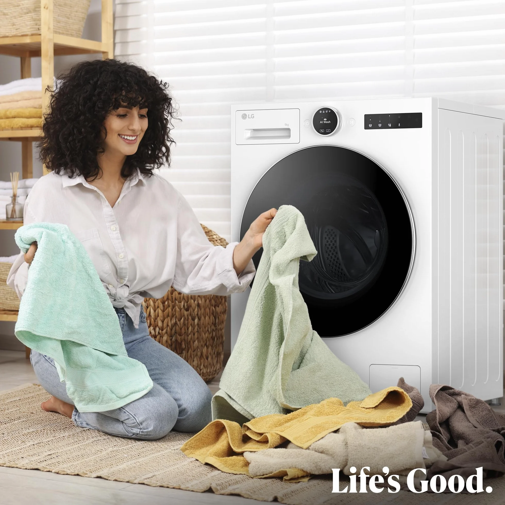 LG F4X7513TWS Lavadora Inteligente Carga Frontal 13 Kg 1400rpm AI Direct Drive TurboWash 360º Serie 750 Blanca