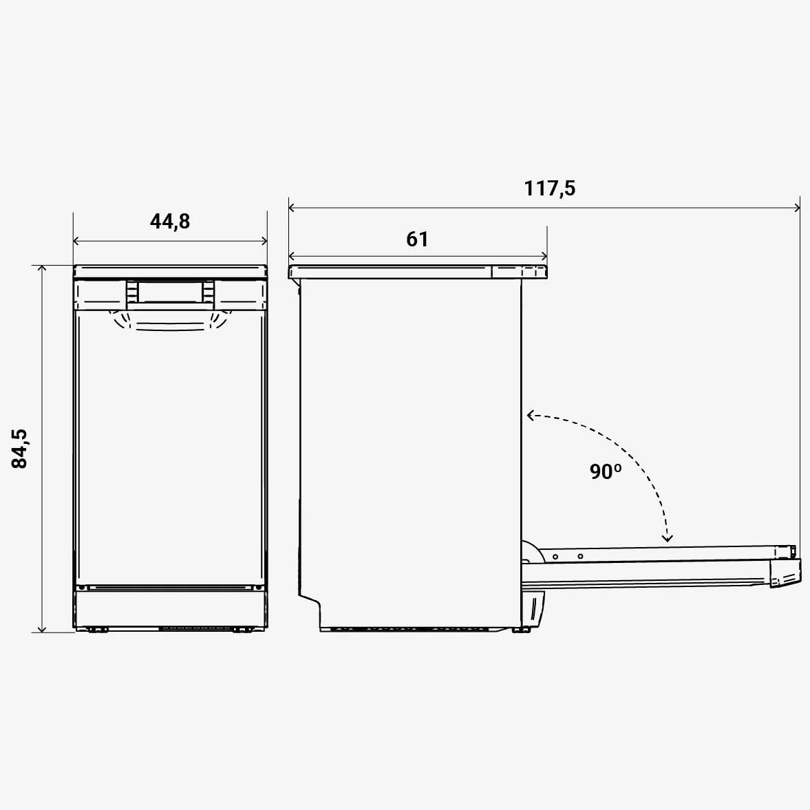 UNIVERSALBLUE Lavavajillas Acero Inoxidable 45 cm | Lavaplatos Inox Programable Libre Instalación con 8 Programas | Máquina de Lavado con Inicio Diferido | Silencioso | ENVIO + SUBIDA A PLANTA GRATIS