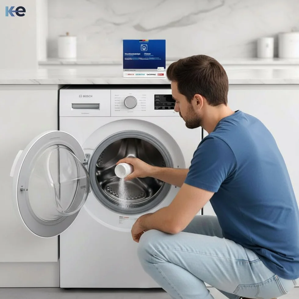 ANAKEL HOME Limpiador Lavadora 00311928 Compatible con Lavadora Bosch, Siemens, Gaggenau y Neff | Formato Polvo, 4 Unidades x 200 gr