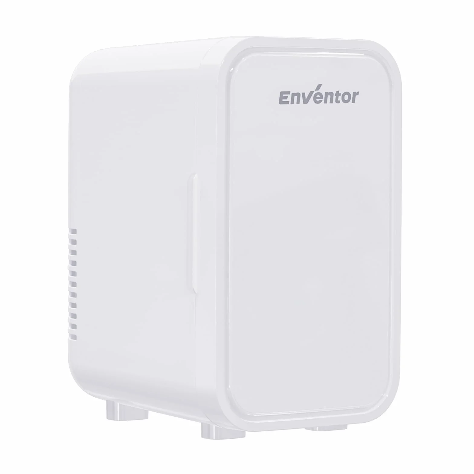 Enventor 6L 8 Latas Nevera Pequeña Blanco, Mini Frigorifico con Enfriador y Calentador, Nevera Portatil con Alimentación 12V/220V, Mini Nevera para Habitacion, Oficina, Coche, Frutas y Bebidas