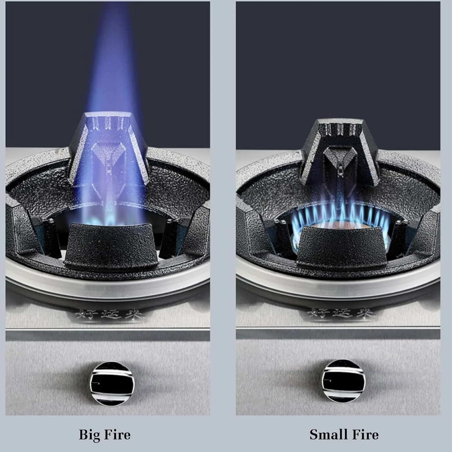 THEGA Estufa De Gas De 4,0 KW, Reguladores De Acero Inoxidable para Uso Doméstico, con Protección contra Apagado De Llama, Ideal para La Cocina