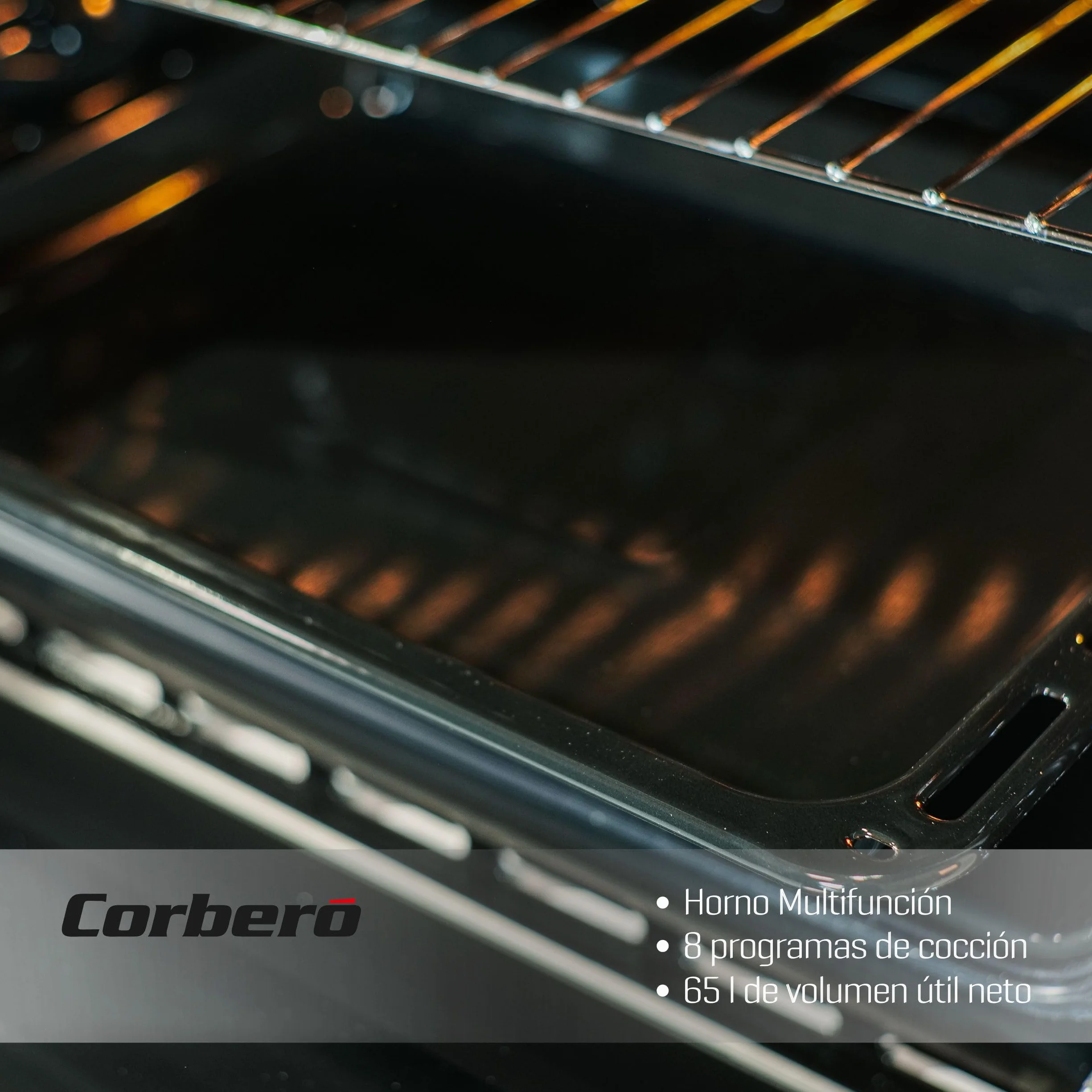 Corbero Horno Multifunción Hidrolítico 65L CCHM703W 3000W Blanco