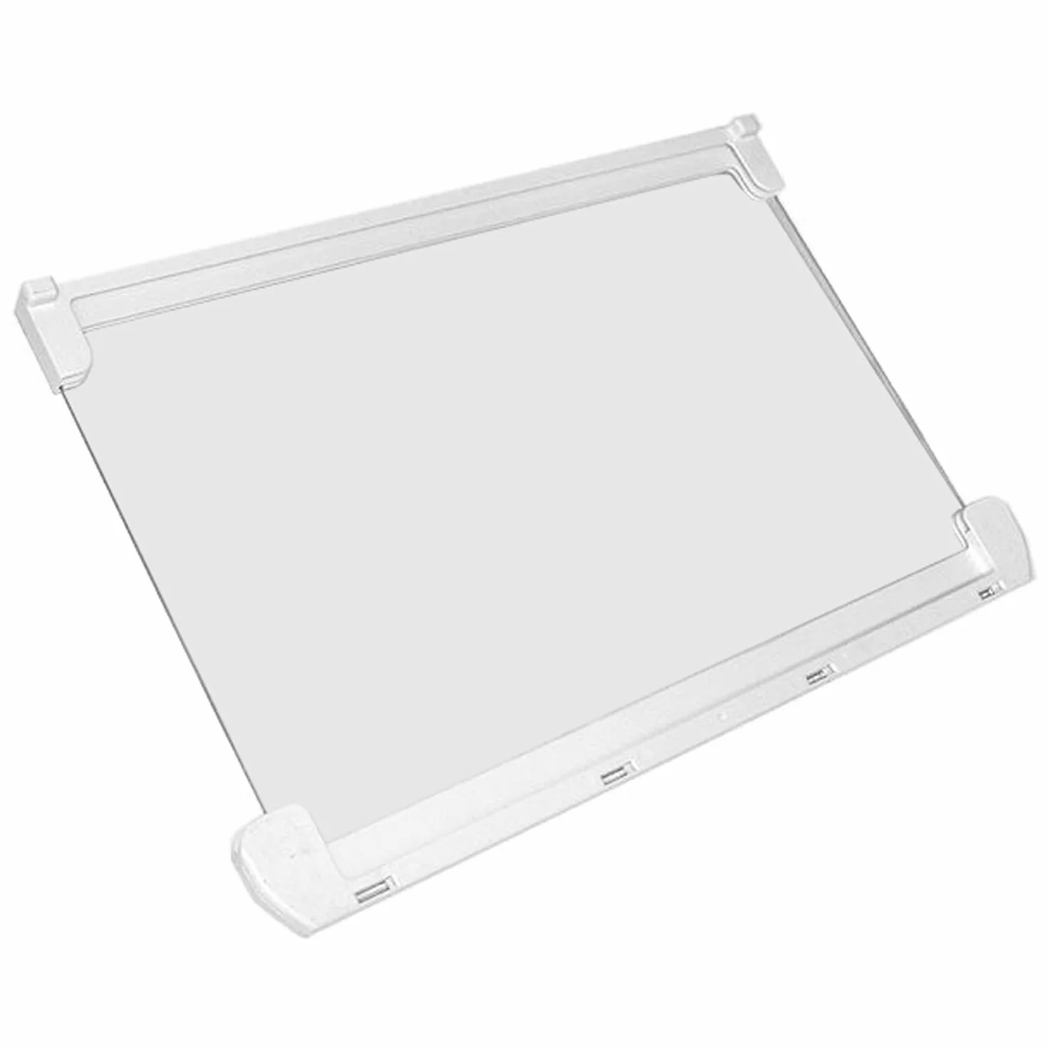 Ariston Estante de cristal con perfiles | Dimensiones: 434 x 292 x 4 | Repuesto original para frigoríficos Indesit Hotpoint |