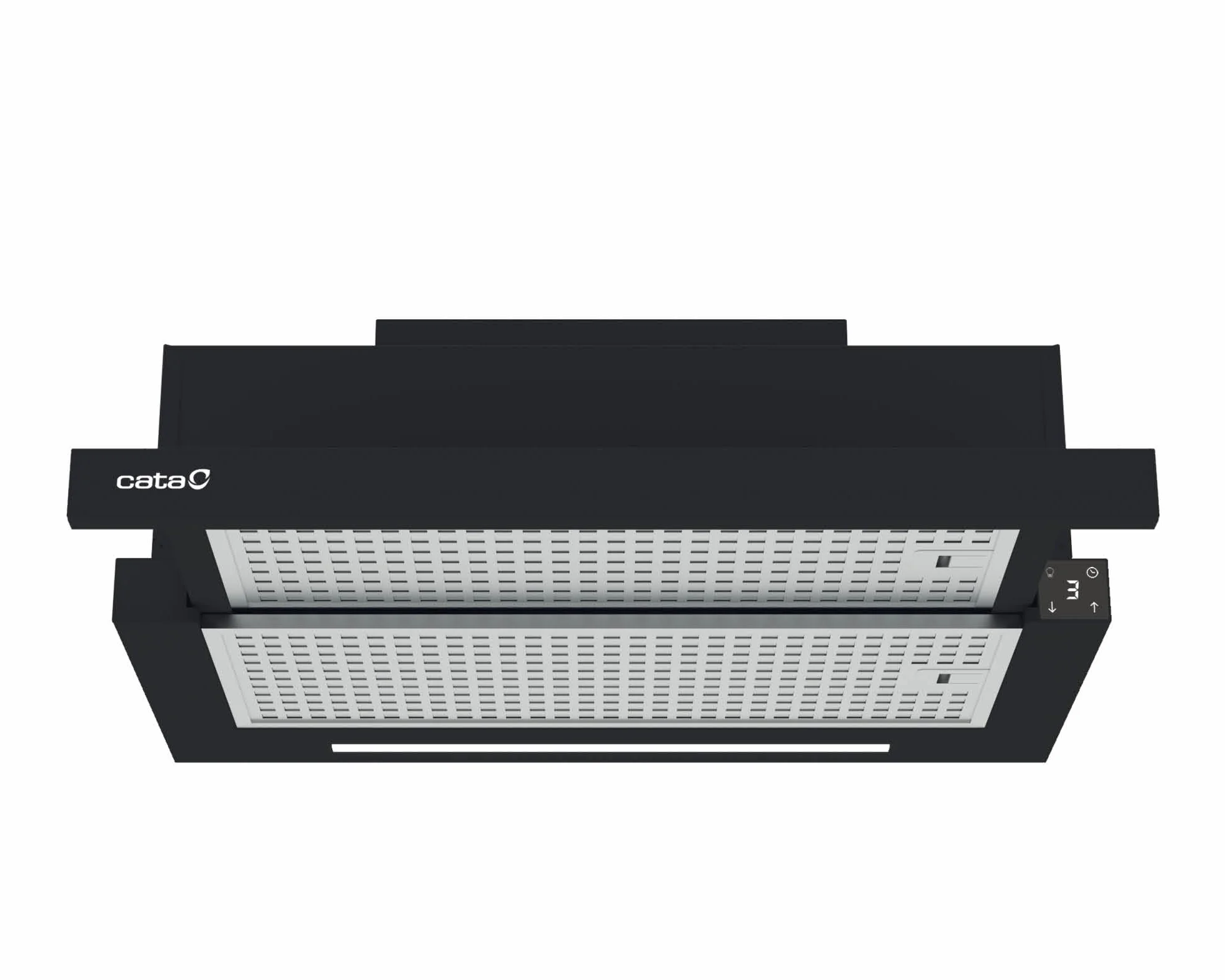 CATA Campana Extractora TFH 6630 BK Panel de Control Táctil 6 Niveles de Extracción Motor Extra Silencioso Iluminación LED Nivel Sonoro 47 db Sistema de Fácil Instalación Ancho 59.8 Color Negro