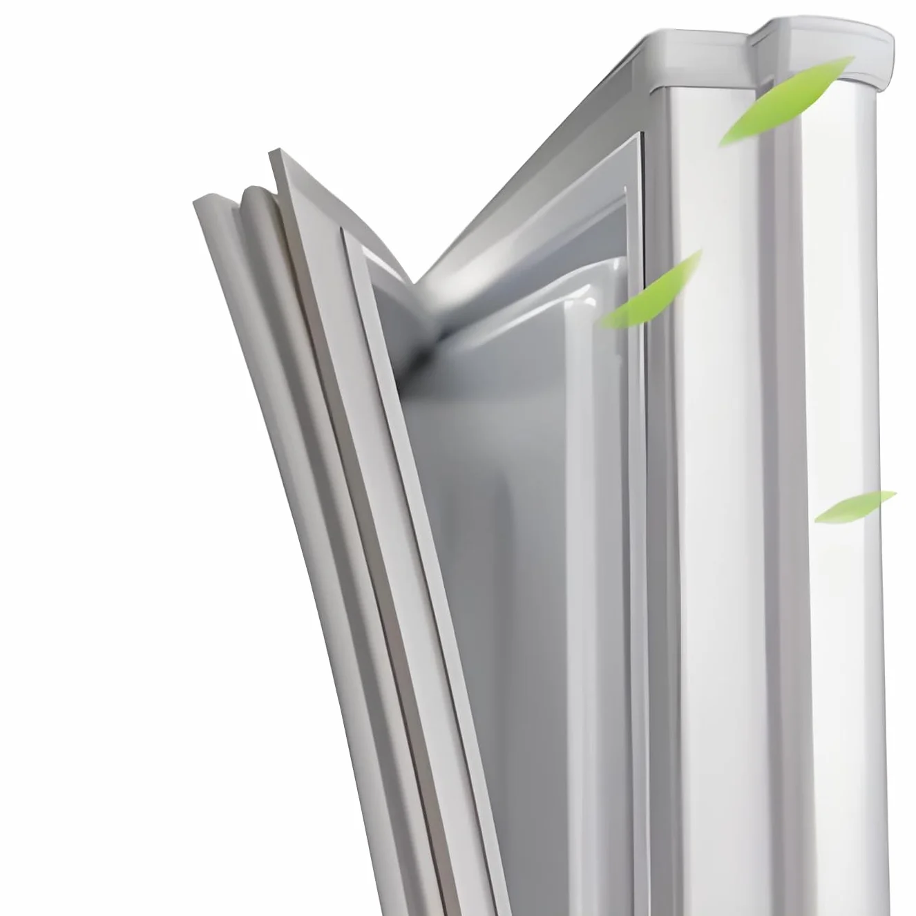 Burlete Puerta Frigorífico Universa Sello Magnético Junta de Puerta a Medida,Goma Personalizada para Nevera Congelador,Repuesto Fácil de Instalar,Blanco/Gris