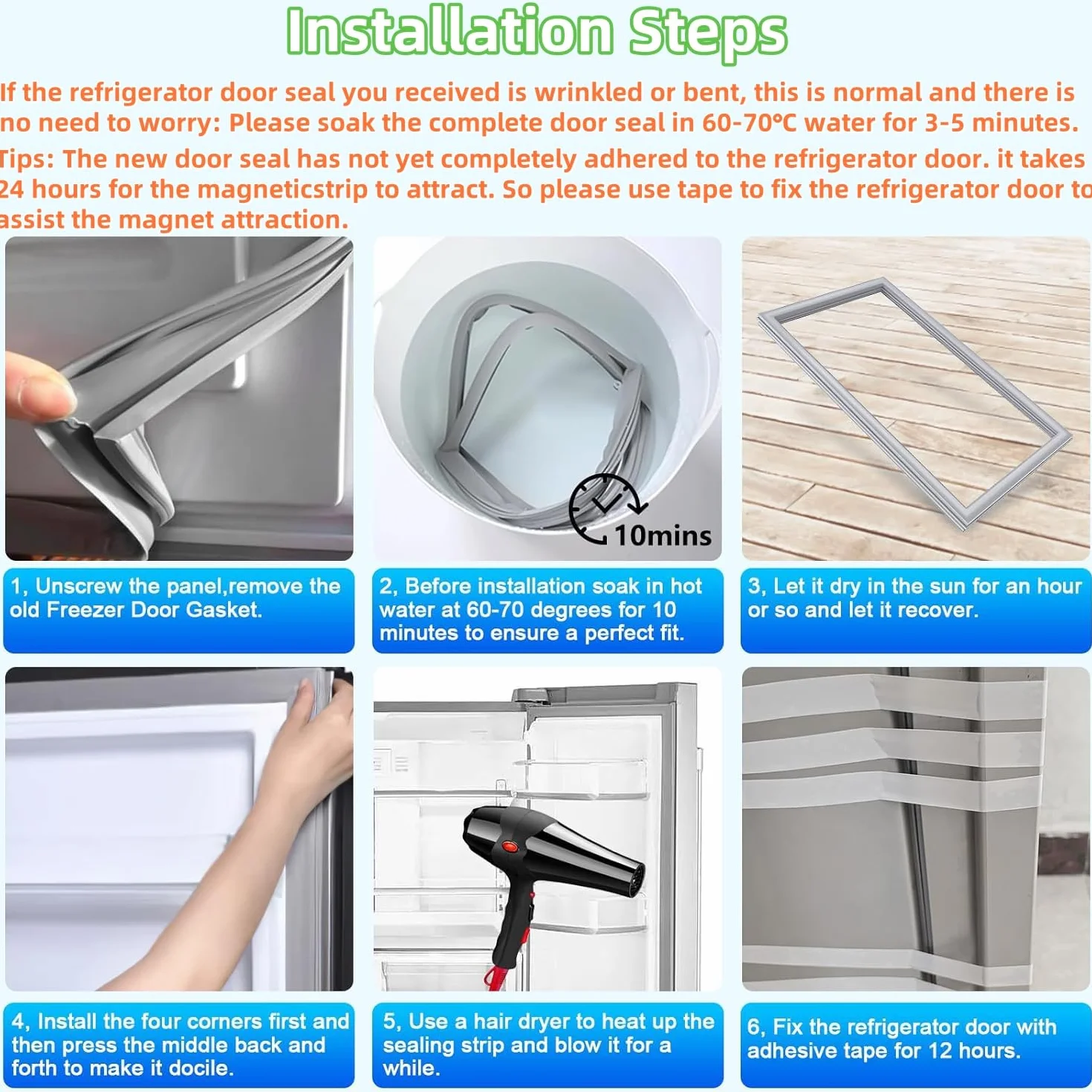 Sello Junta Magnética Universal De Goma para Puerta De Refrigerador Frigorífico Nevera Congelador