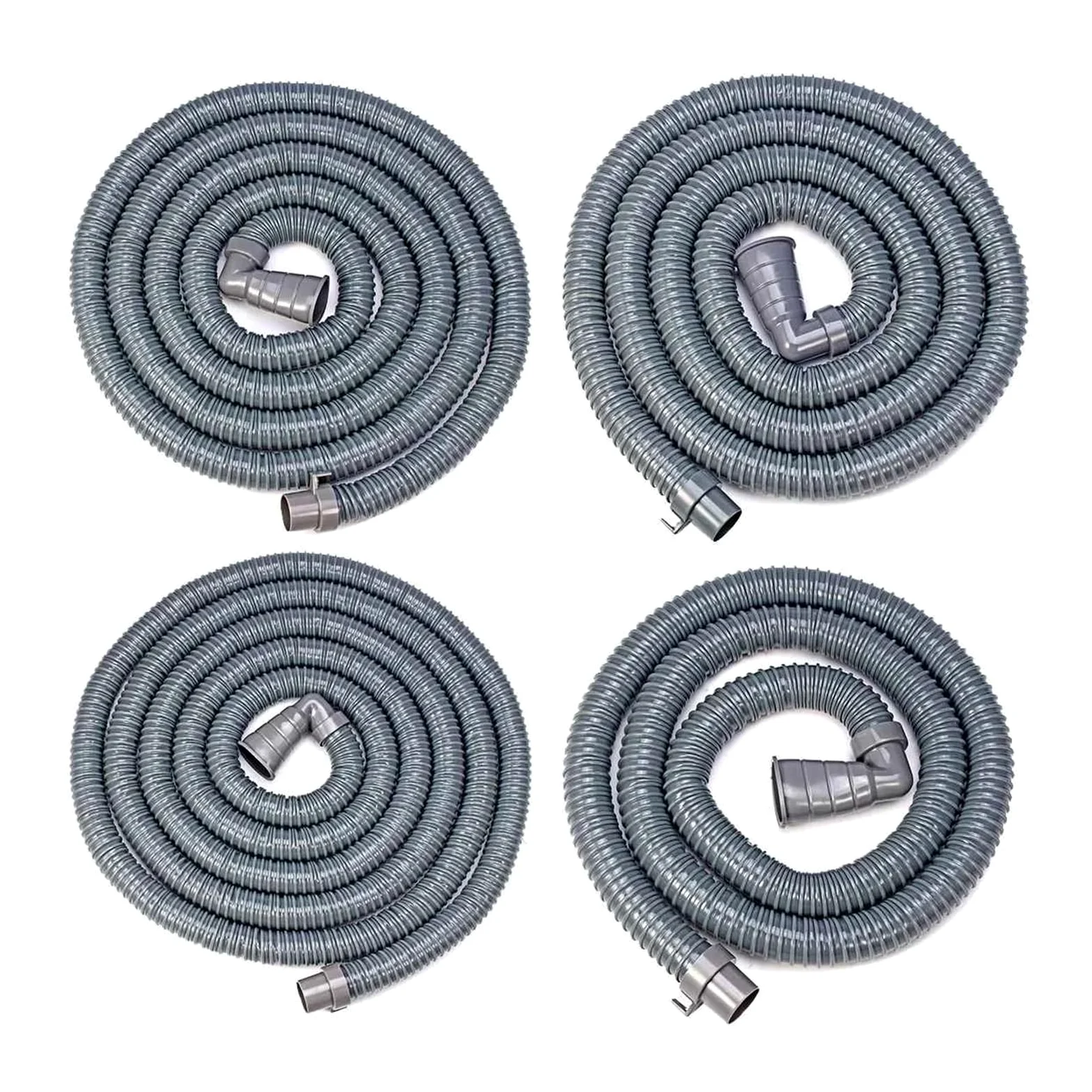 Tubo de desagüe flexible, extensión de manguera universal for lavadora, manguera de desagüe for lavavajillas y lavadora, salida de aguas residuales, tubo blando extensible, drenaje flexible(4m)