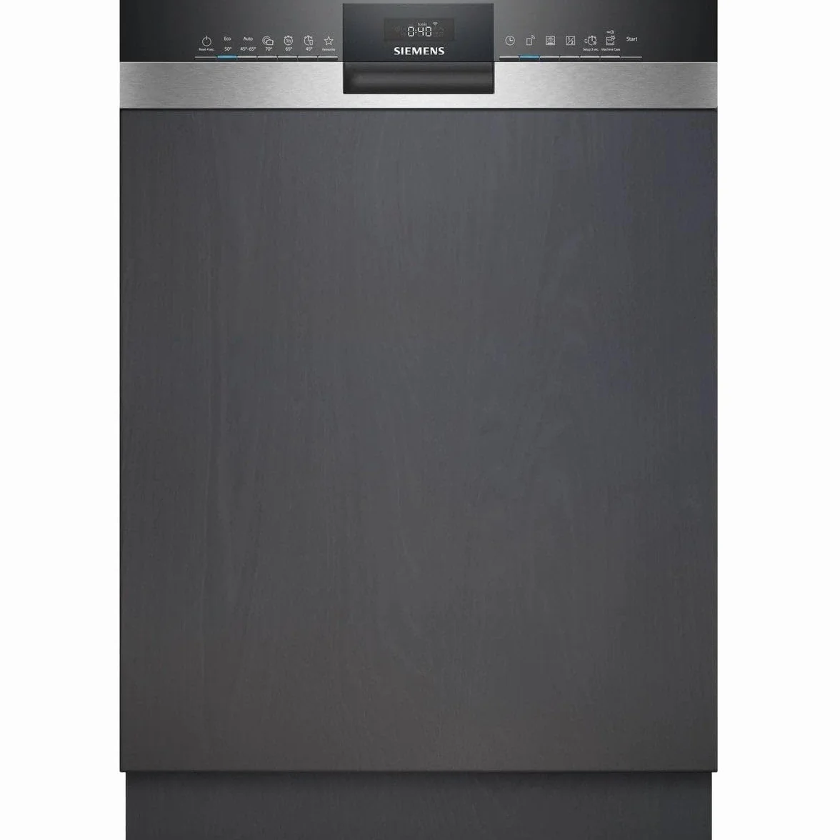Siemens SN53HS10TE iQ300 - Lavavajillas inteligente parcialmente integrado, 60 cm de ancho, cesta para cubiertos, acero inoxidable, silenciosa con iQdrive, aquaStop, cesta superior regulable en altura