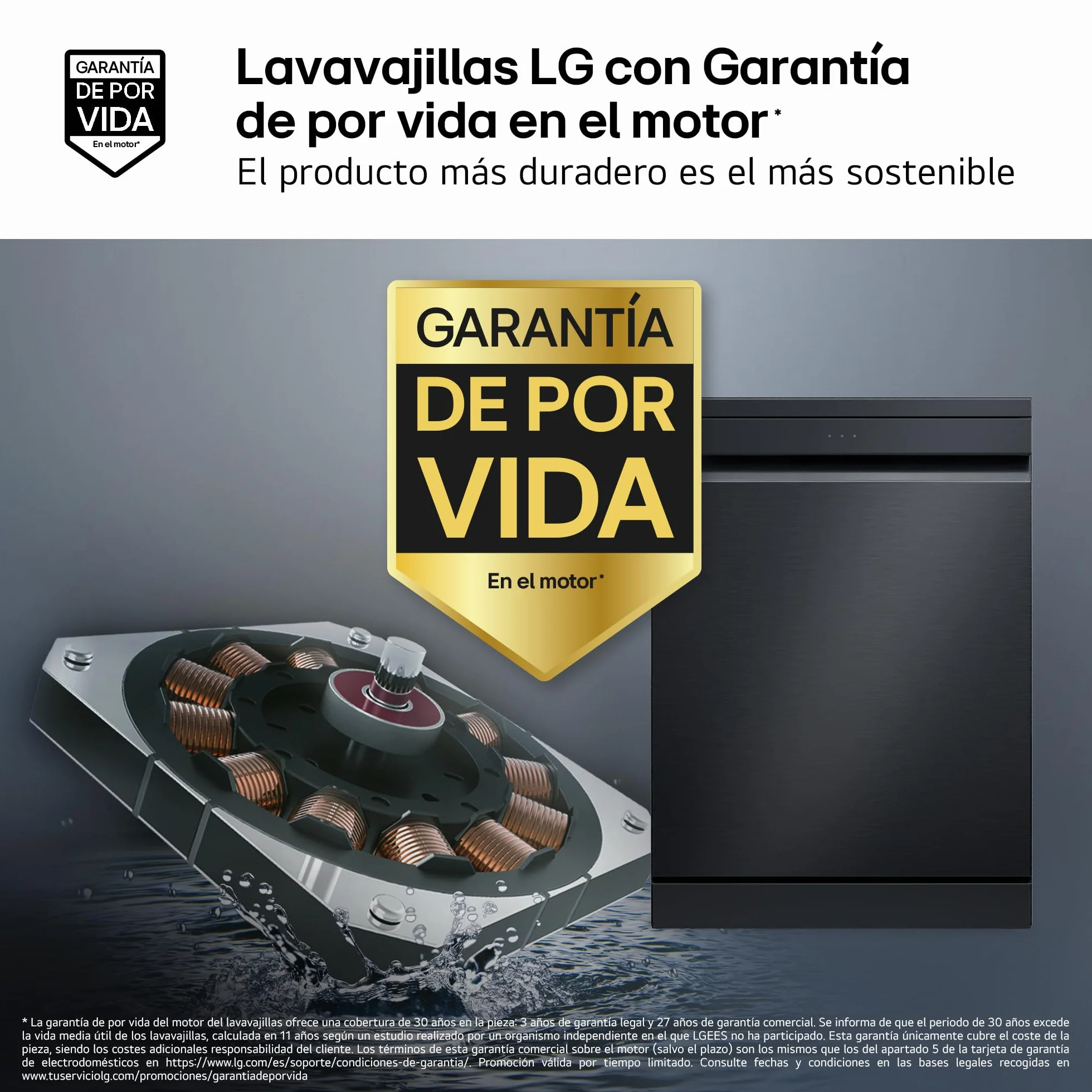 LG Lavavajillas QuadWash Steam DF375HMS 14L Acero Negro Grafito Eficiencia A