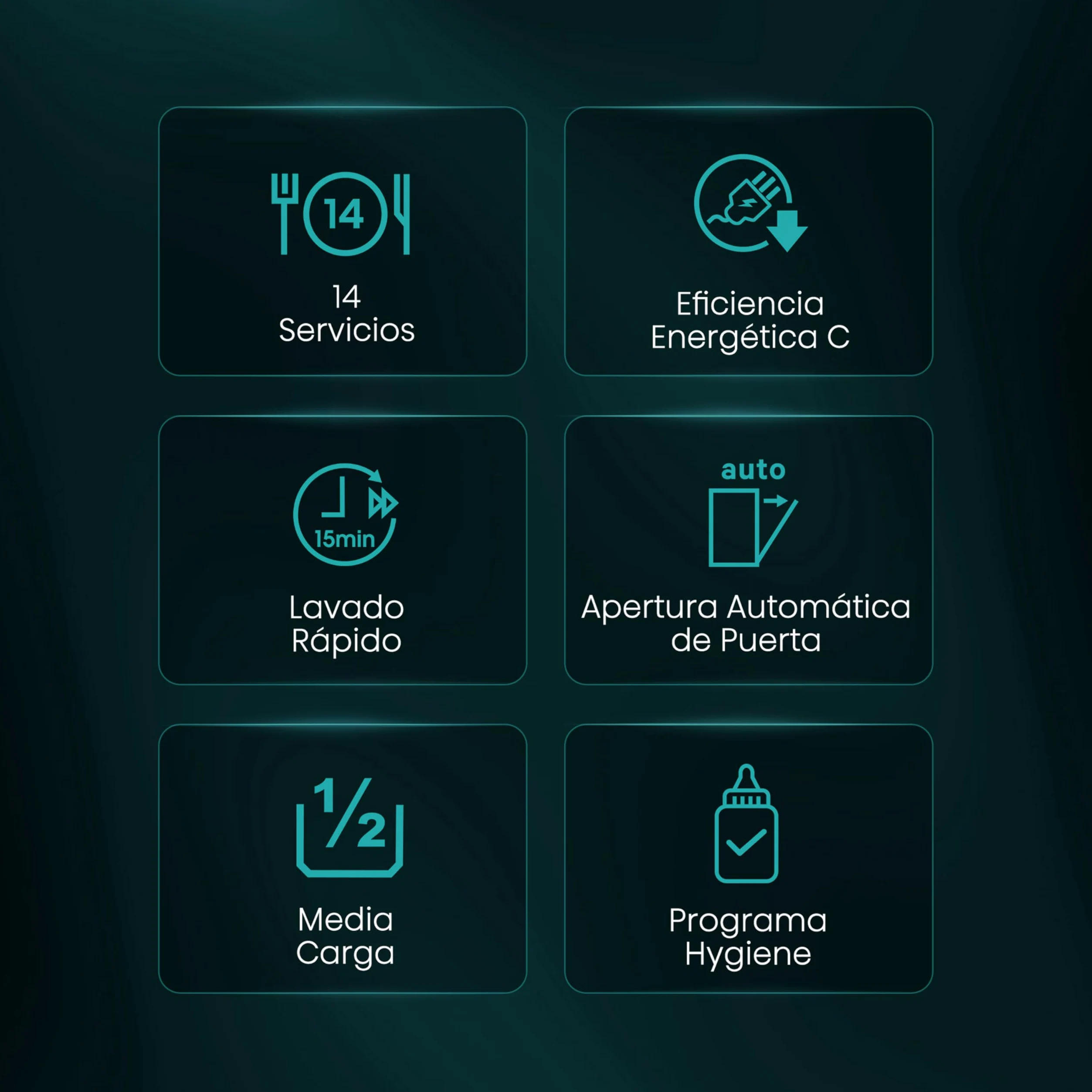 Hisense HS642C60X - Lavavajillas Independiente,Capacidad 14 Servicios, 60cm, Auto Dry Apertura de Puerta Automática, Control Táctil, Inicio Diferido y Lavado Rápido,Media Carga, Libre instalación Inox