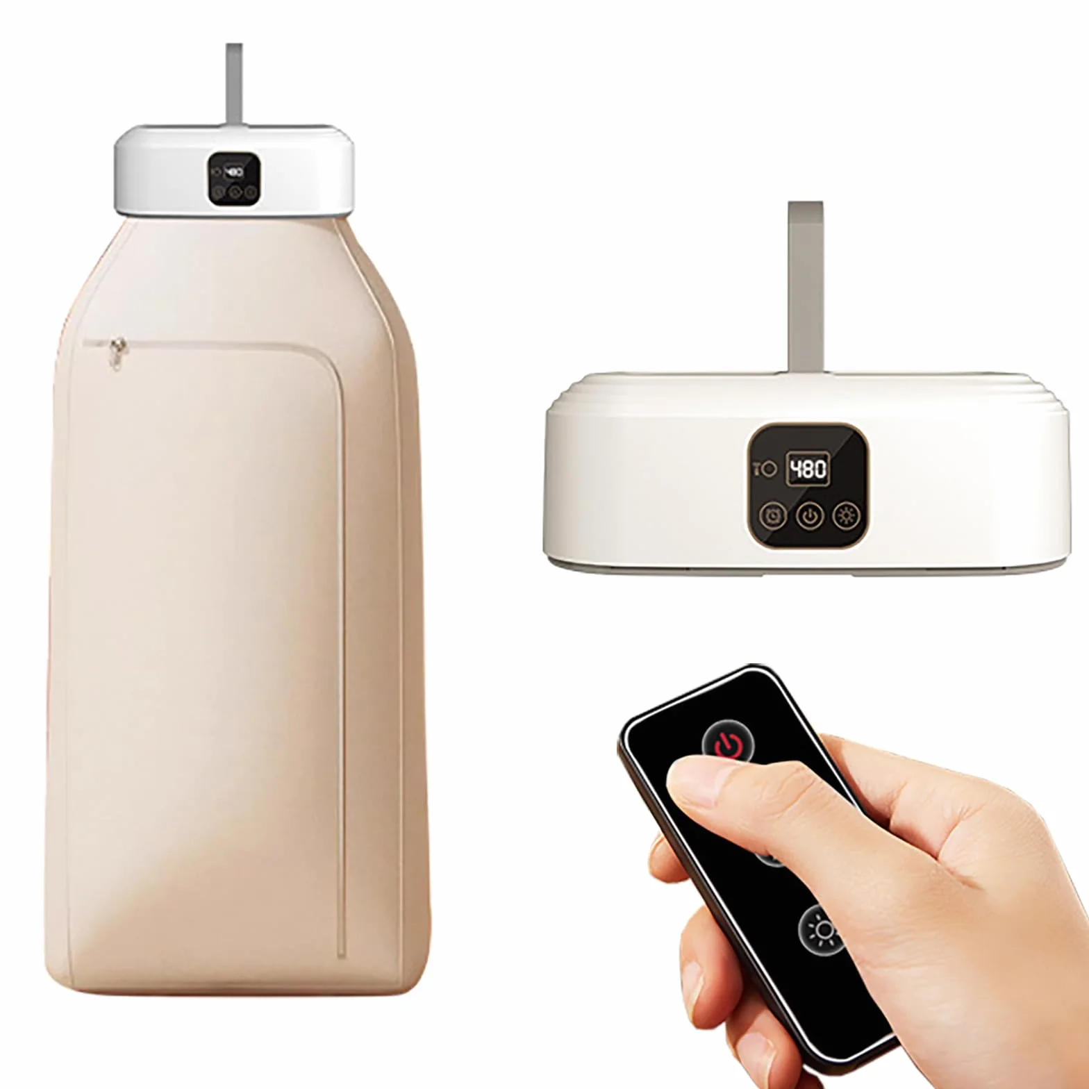 Secadoras portatiles, Mini secadora de ropa portatil con mando a distancia, Secadora bomba de calor, Tendederos electricos -EU plug(600W)