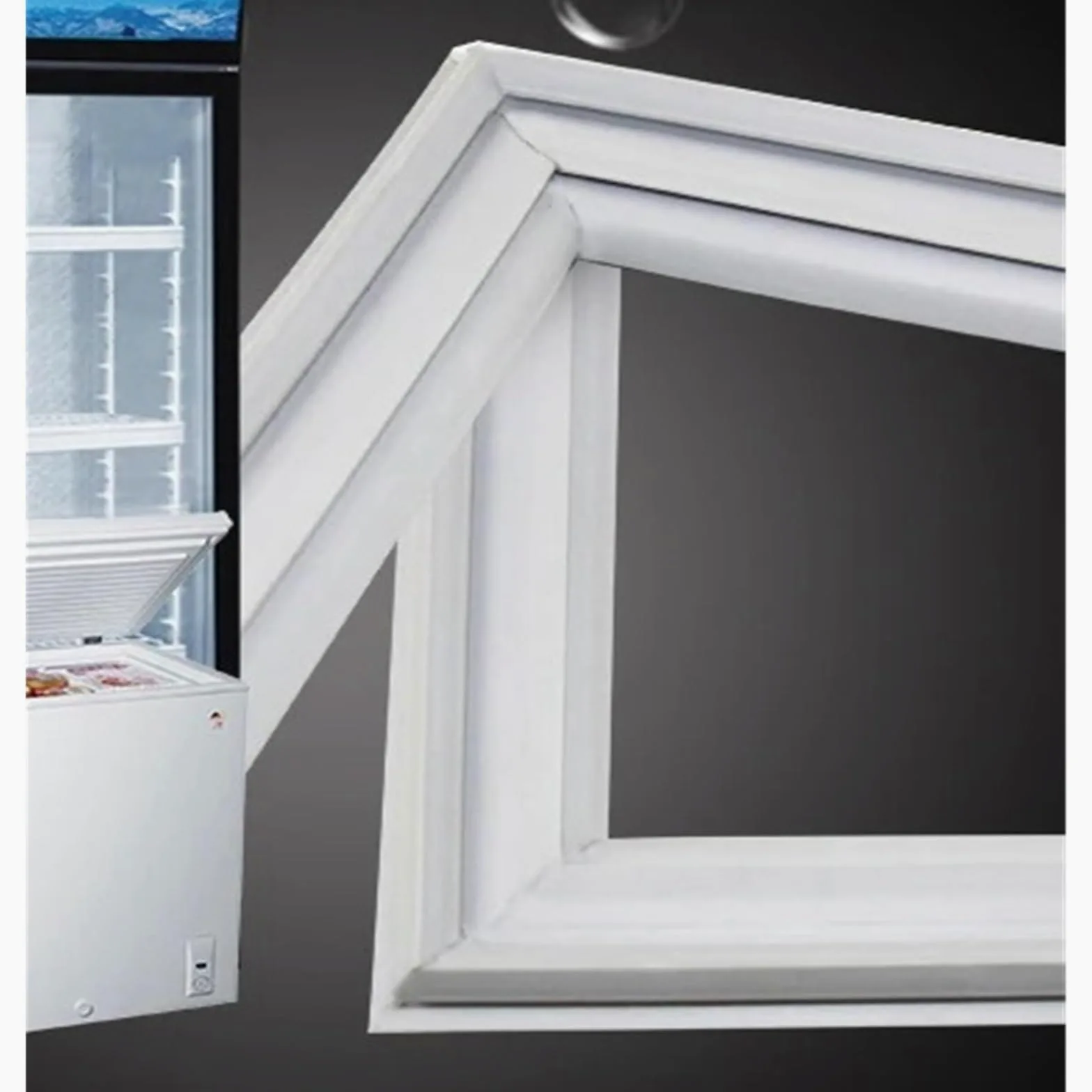 HIZON Kit de Juntas for Puerta de frigorífico de 1 a 11 m - Junta de Goma Impermeable | 2m