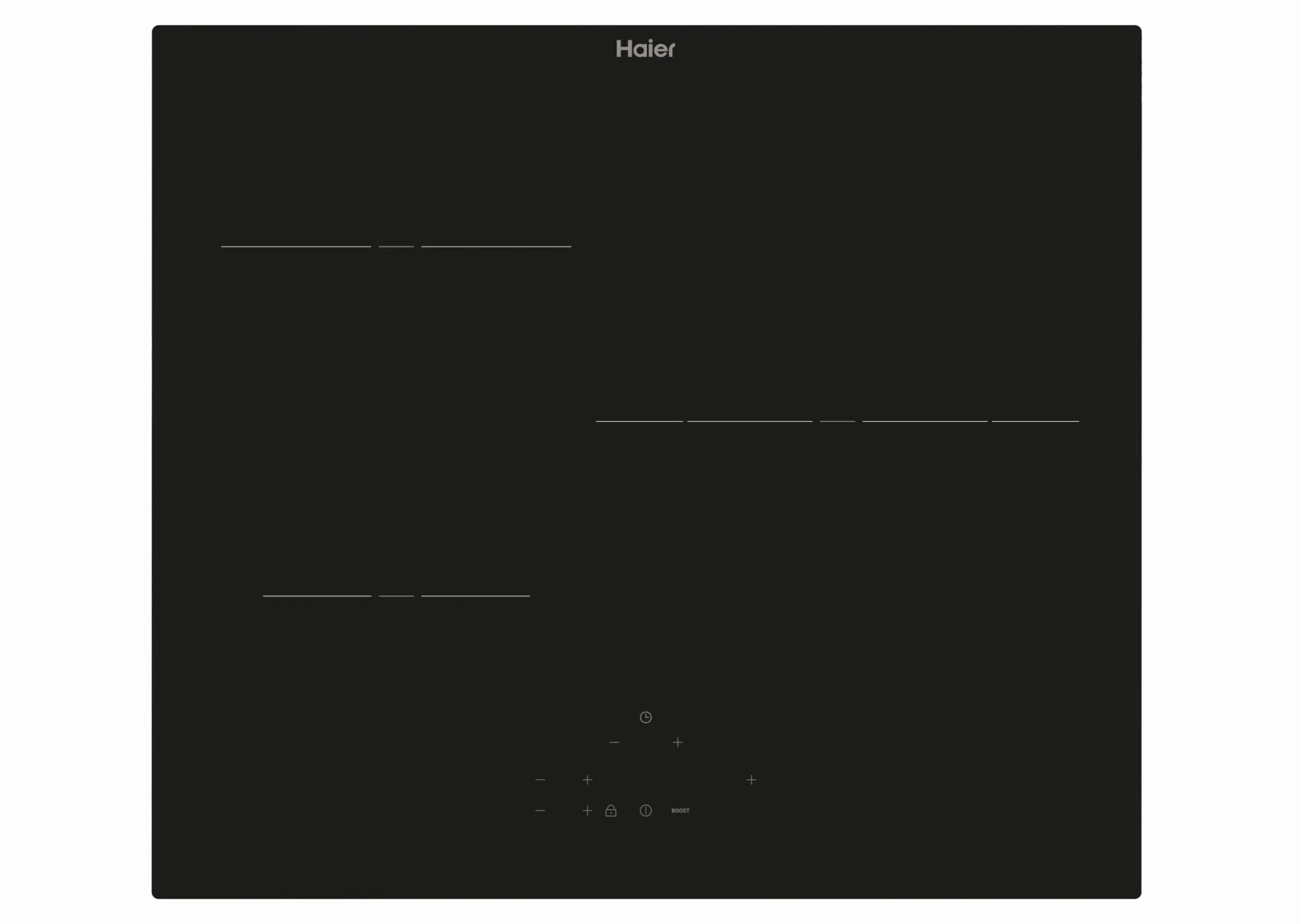Haier HAI633CD/E1 Placa de Inducción 60cm 7,4kW 3 Zonas Negro