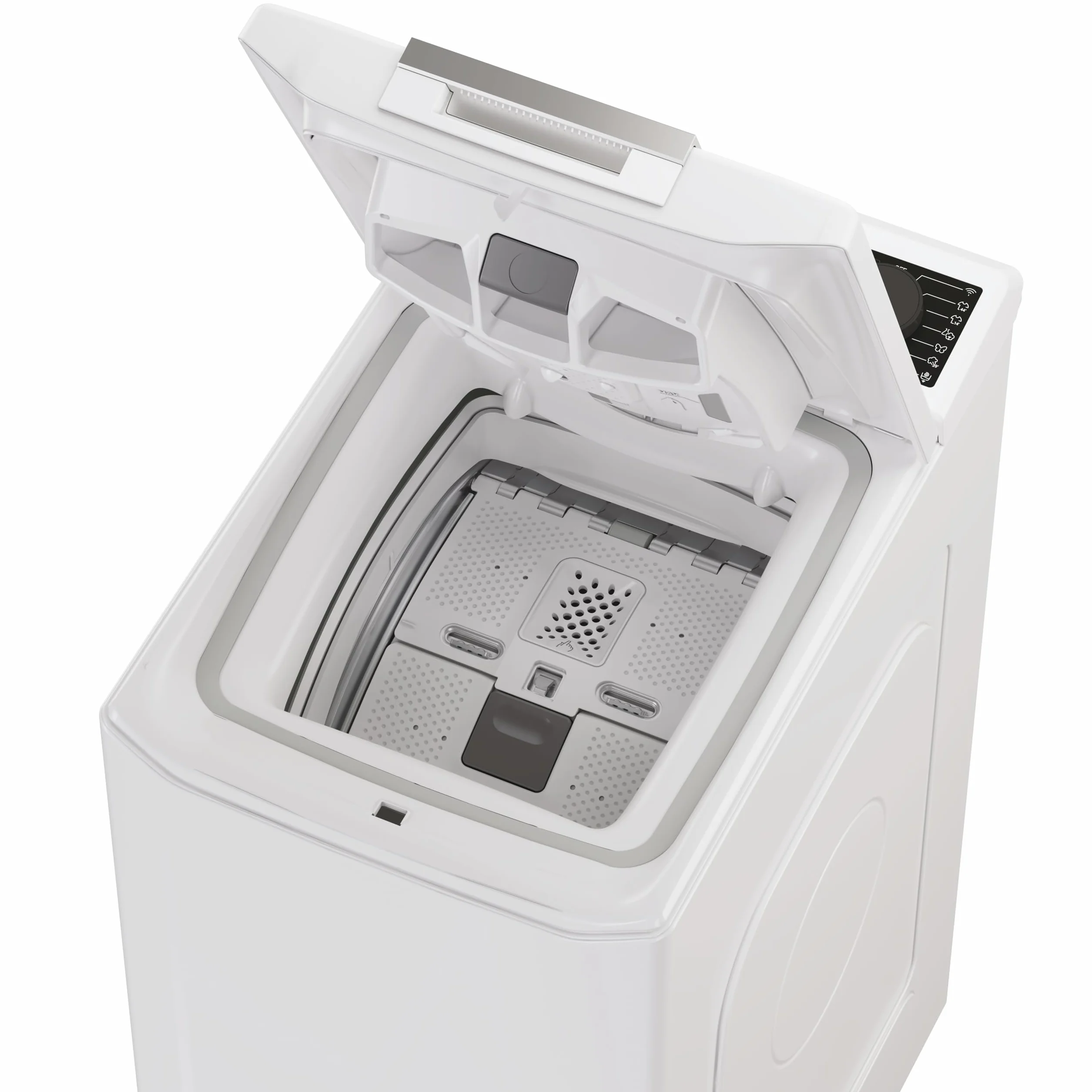 Haier T Series 7 THASN2856TM4-S Lavadora carga superior 8,5KG, Motor Inverter, Display Digital, Conectividad WIFI, 1200 RPM, Inicio Diferido, Libre instalación, 16 programas, 77 db, Blanco