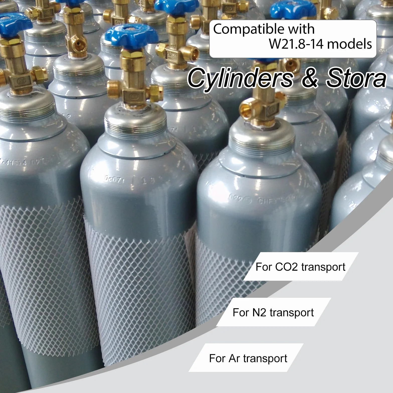 Manguera de CO2 1.5m W21.8-14 DIN477, Adaptador de Tanque de CO2 con Manómetro de 3500 PSI y Válvula de Alivio de Presión para Estaciones de Llenado de CO2 y Suministro de Argón y Nitrógeno