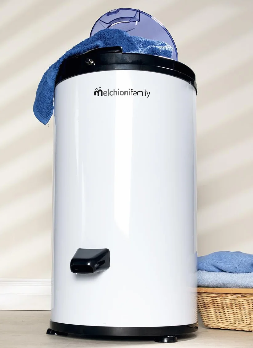 Melchioni Family TORNADO Secadora Centrífuga Inox, Secadora Portátil Ahorra Espacio, Centrifugadora Silenciosa, Capacidad 6 kg, 3200 RPM