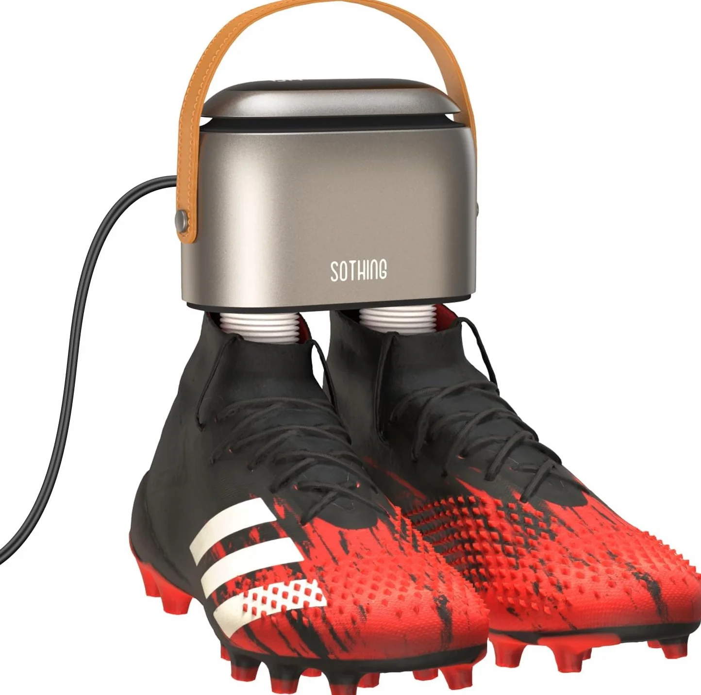 SOTHING Secador de Zapatos Eléctrico con Ozono: Pantalla Digital, 3 Niveles de Calor, Temporizador 1-9H, Tubos Telescópicos 30 cm para Zapatos, Botas y Guantes Deportivos