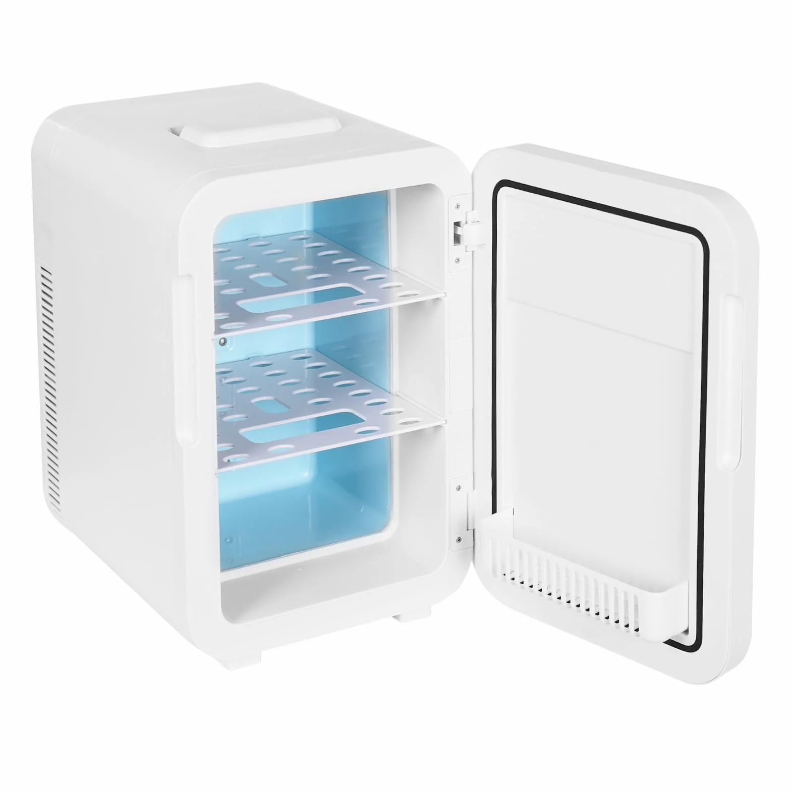 Mininevera multifunción de 20 litros con control de temperatura y pantalla LED digital, minibar, enfriamiento rápido en el enfriador, nevera pequeña, nevera para habitación, coche y oficina